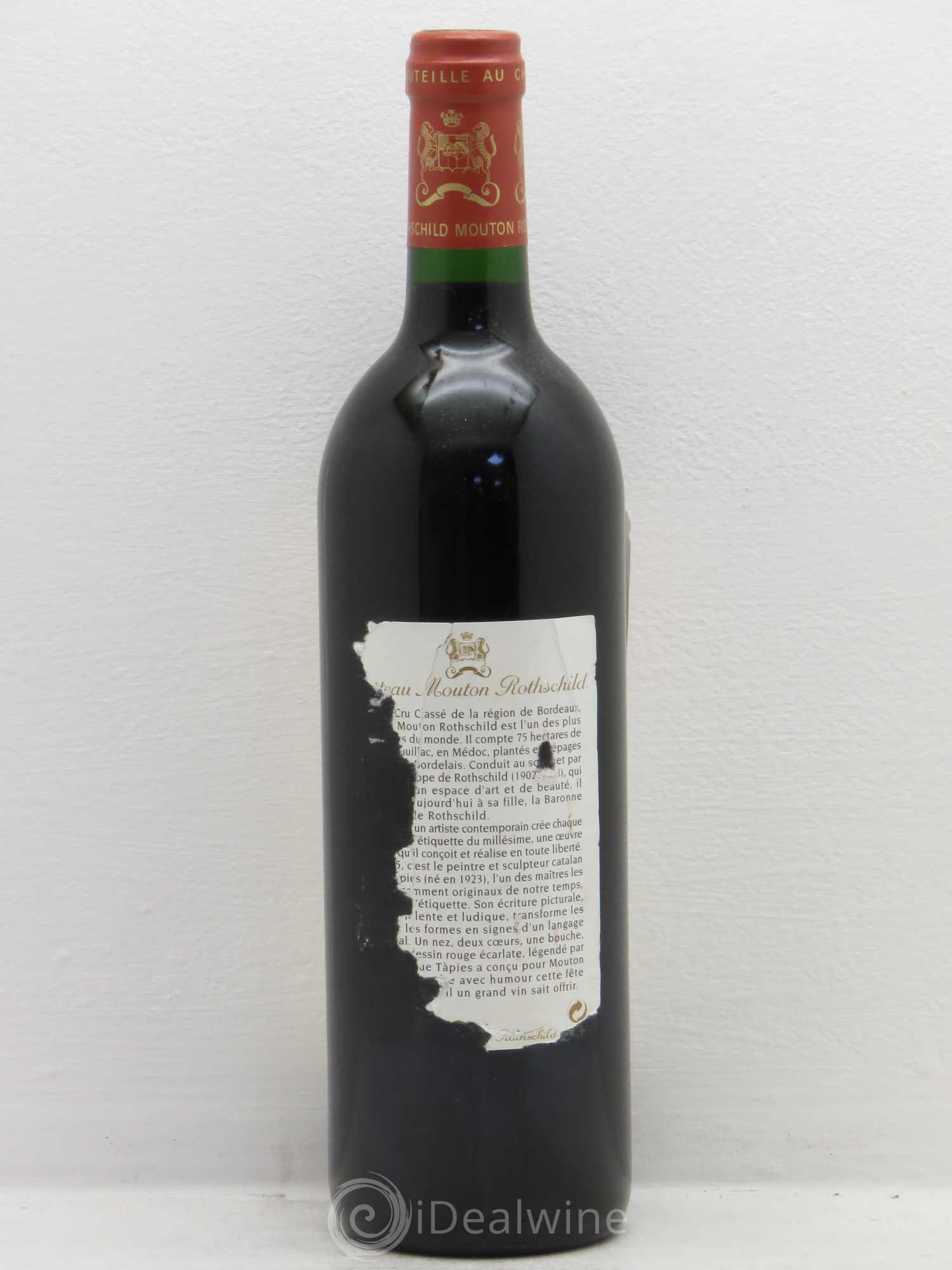 Château Mouton Rothschild 1er Grand Cru Classé 1995 - Lot de 1 bouteille - 1