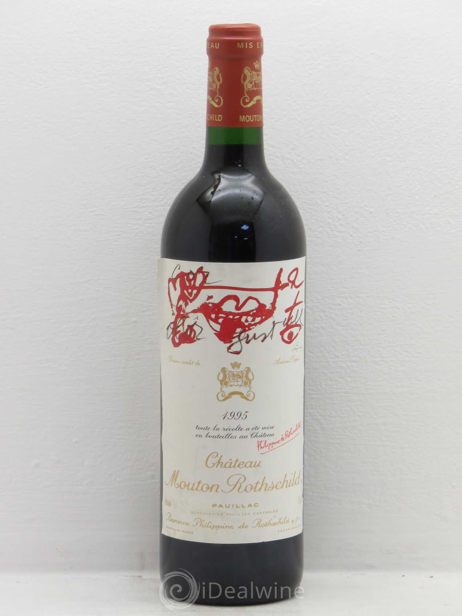 Château Mouton Rothschild 1er Grand Cru Classé 1995 - Lot de 1 bouteille - 0