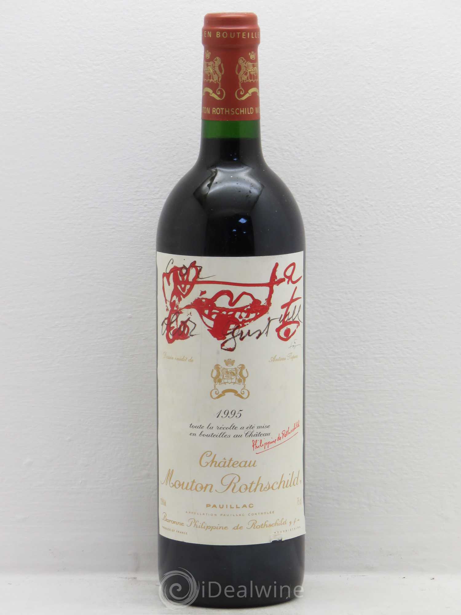 Château Mouton Rothschild 1er Grand Cru Classé 1995 - Lot de 1 bouteille - 0