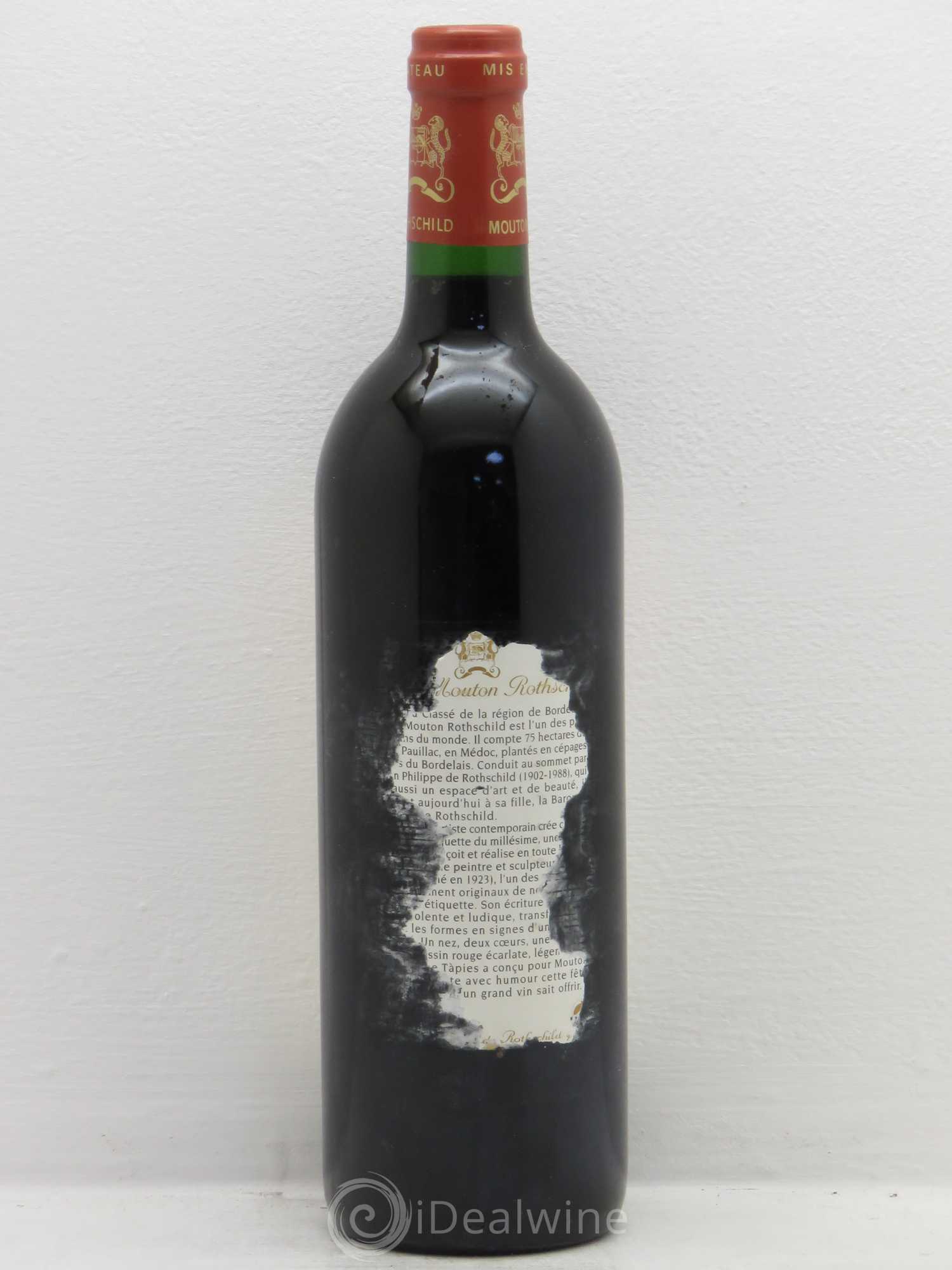 Château Mouton Rothschild 1er Grand Cru Classé 1995 - Lot de 1 bouteille - 1