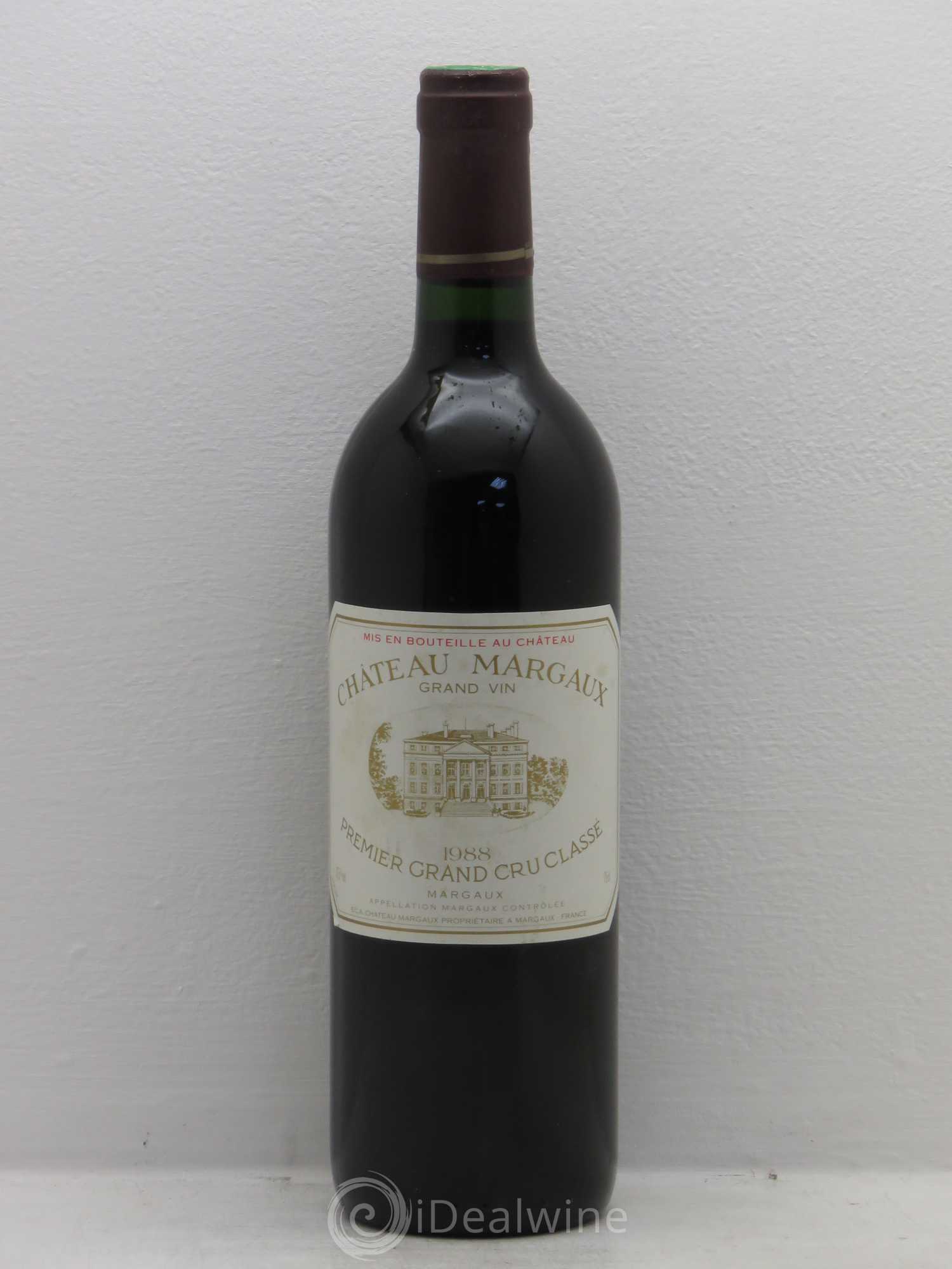 Château Margaux 1er Grand Cru Classé 1988 - Lot de 1 bouteille - 0