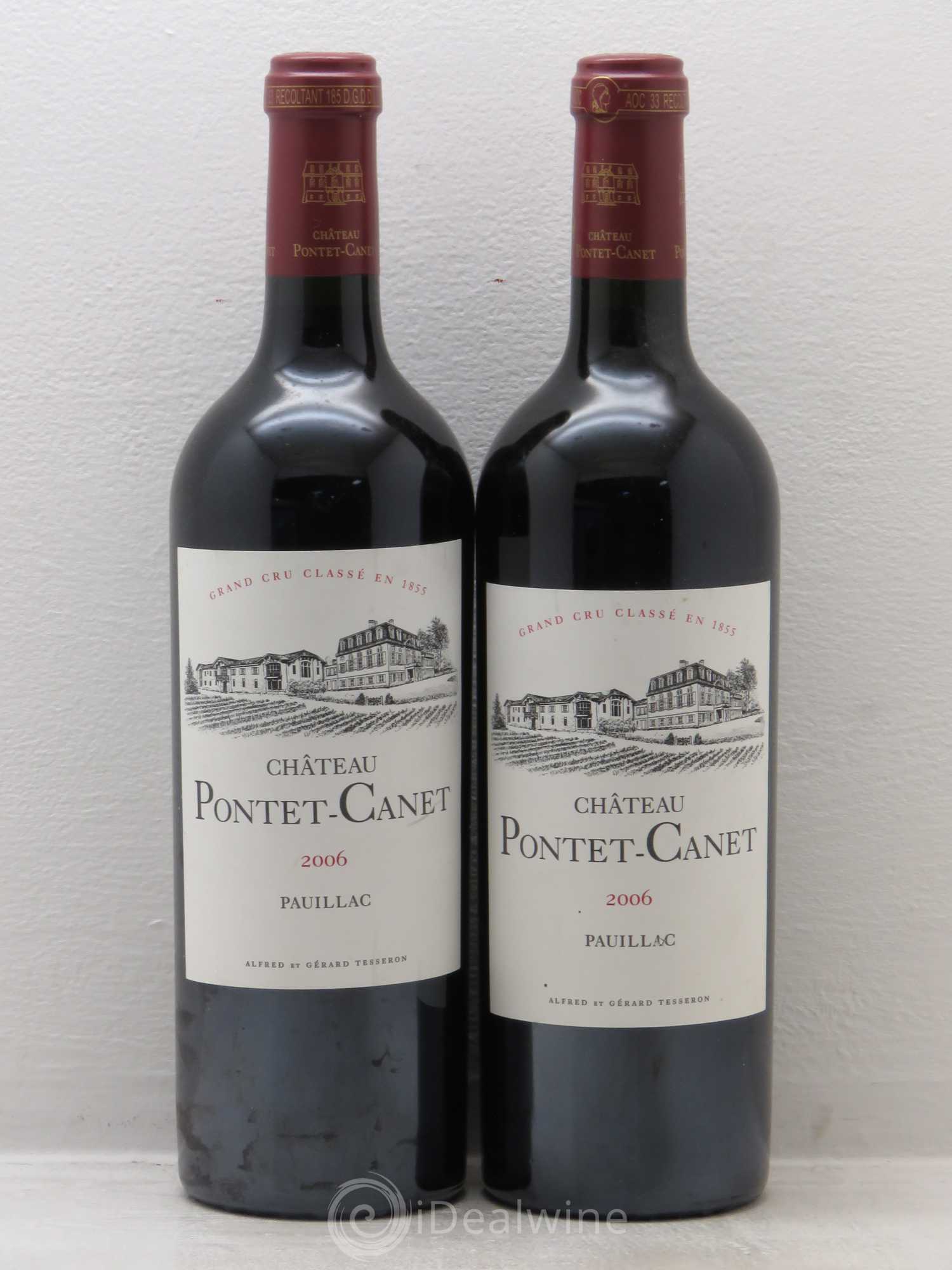 Château Pontet Canet 5ème Grand Cru Classé 2006 - Lot de 2 bouteilles - 0
