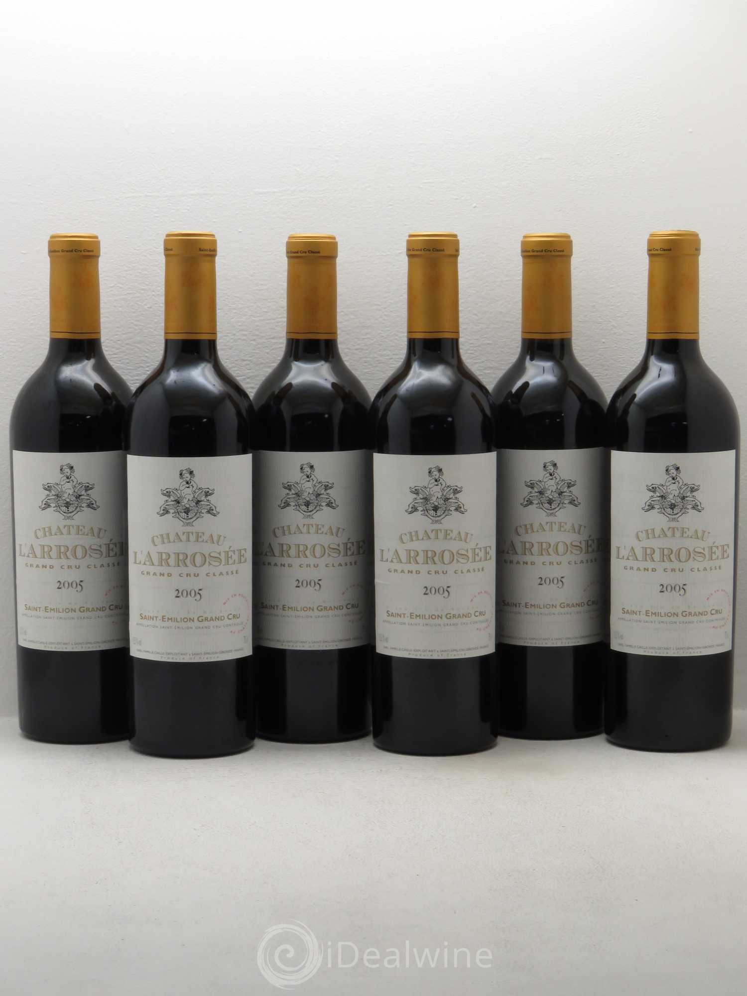 Château l' Arrosée Grand Cru Classé 2005 - Lot de 6 bouteilles - 0