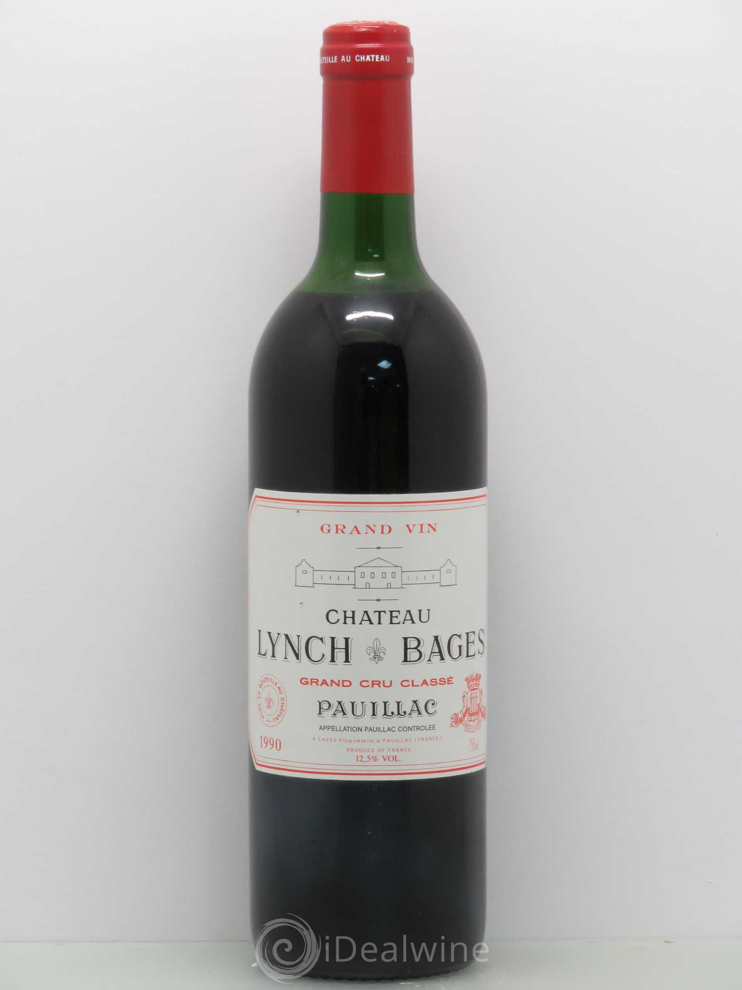 Château Lynch Bages 5ème Grand Cru Classé 1990 - Lot de 1 bouteille - 0