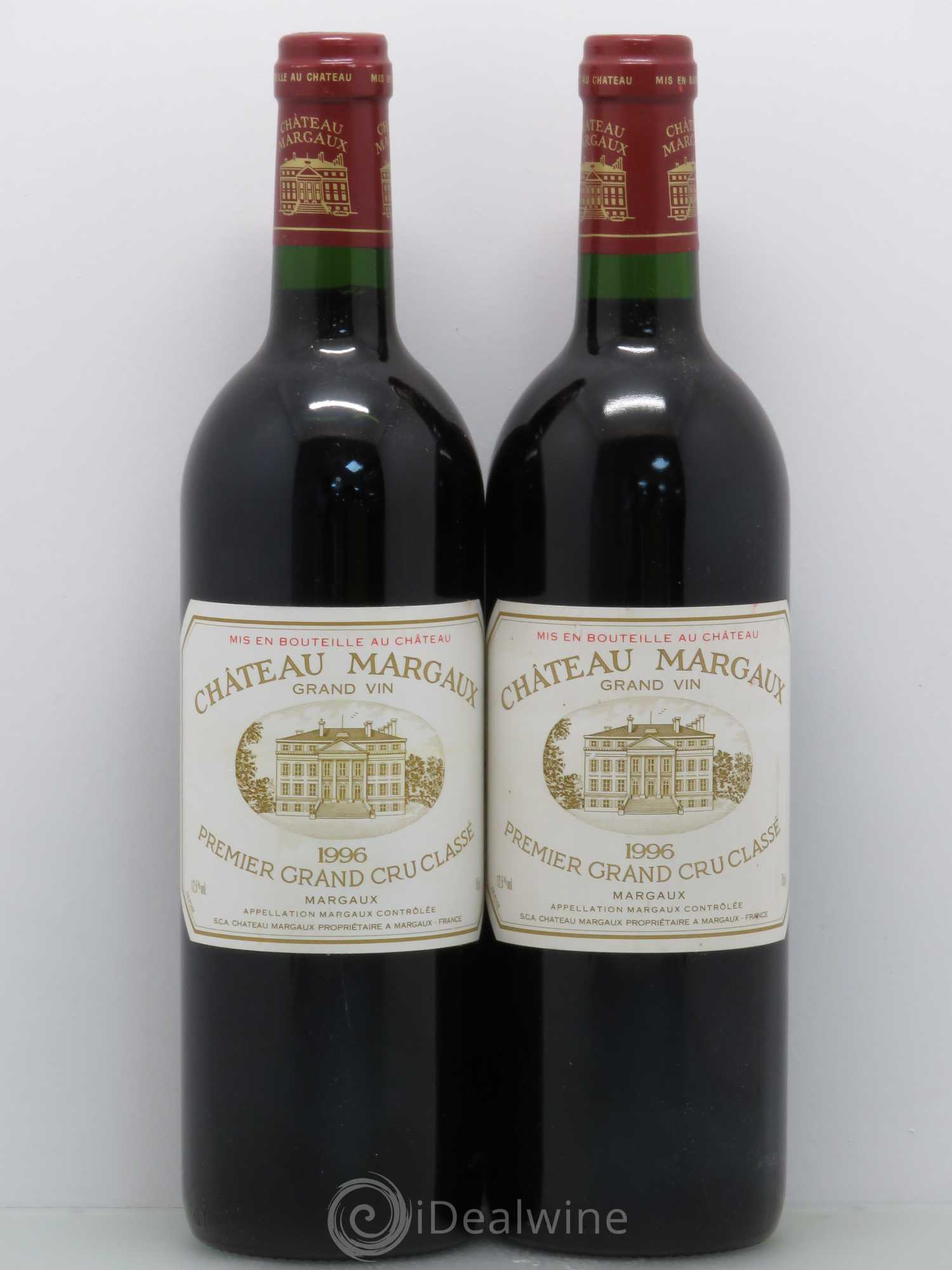 Château Margaux 1er Grand Cru Classé 1996 - Lot de 2 bouteilles - 0