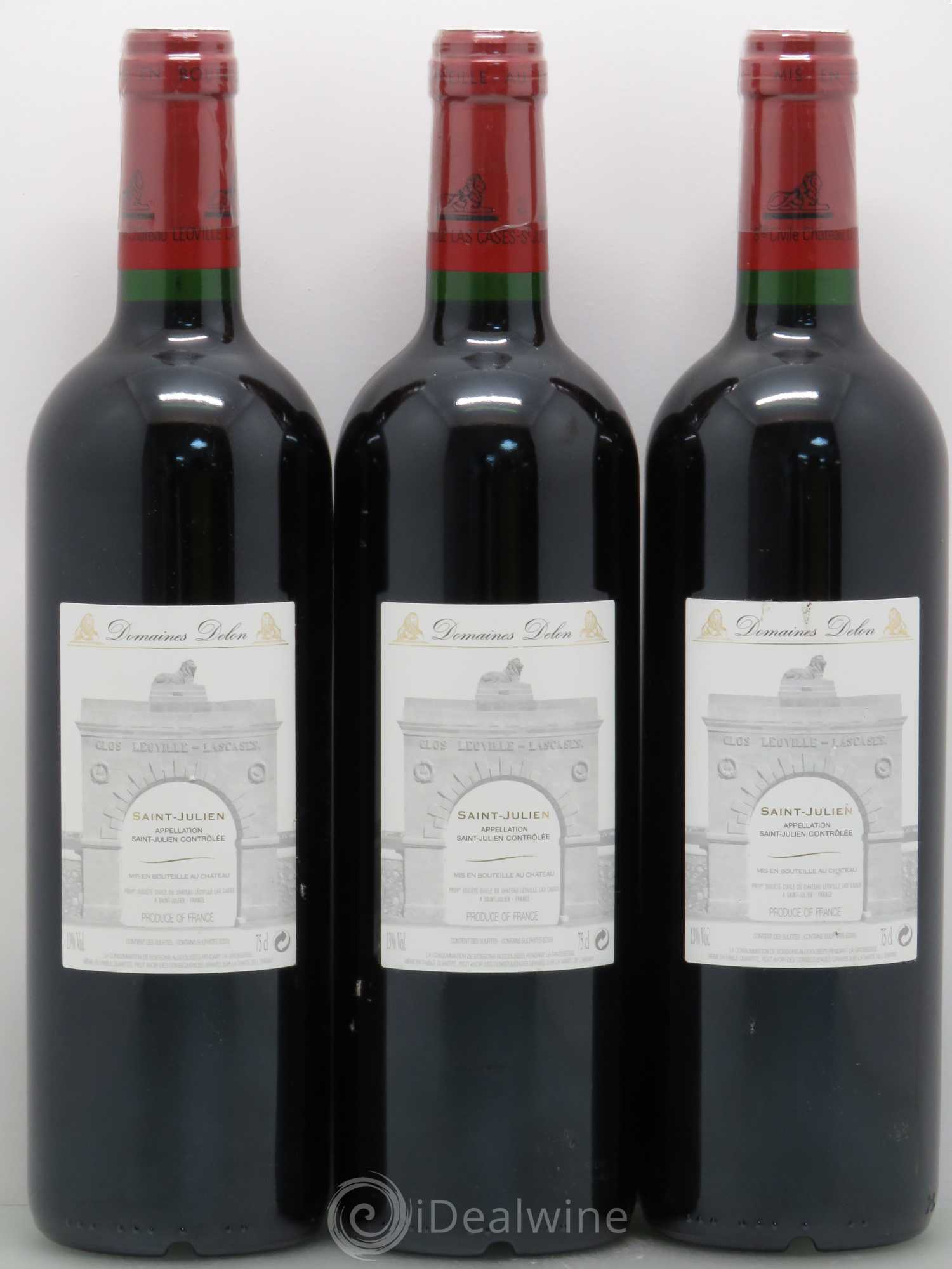 Château Léoville Las Cases 2ème Grand Cru Classé 2004 - Lot de 3 bouteilles - 1