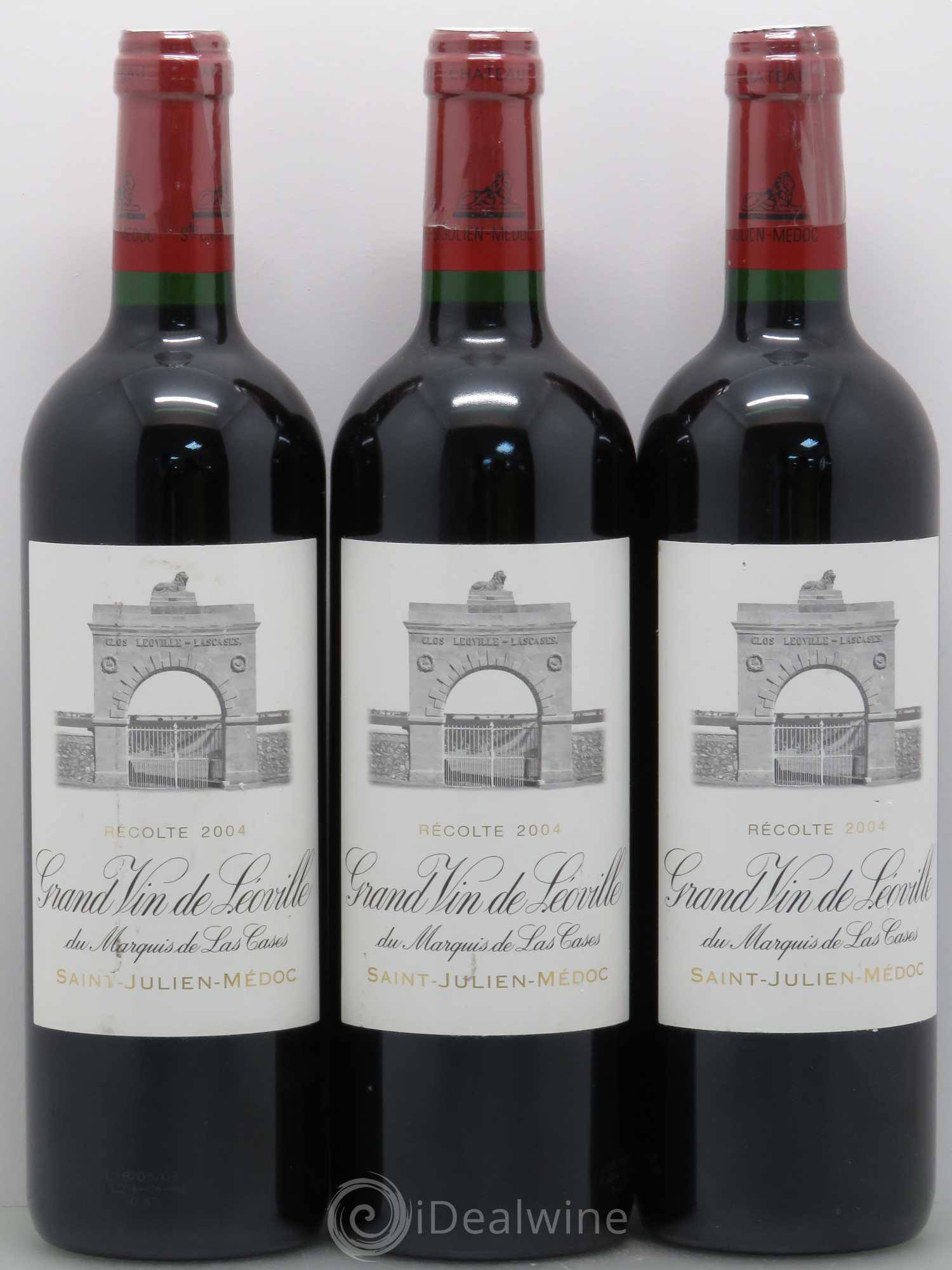 Château Léoville Las Cases 2ème Grand Cru Classé 2004 - Lot de 3 bouteilles - 0