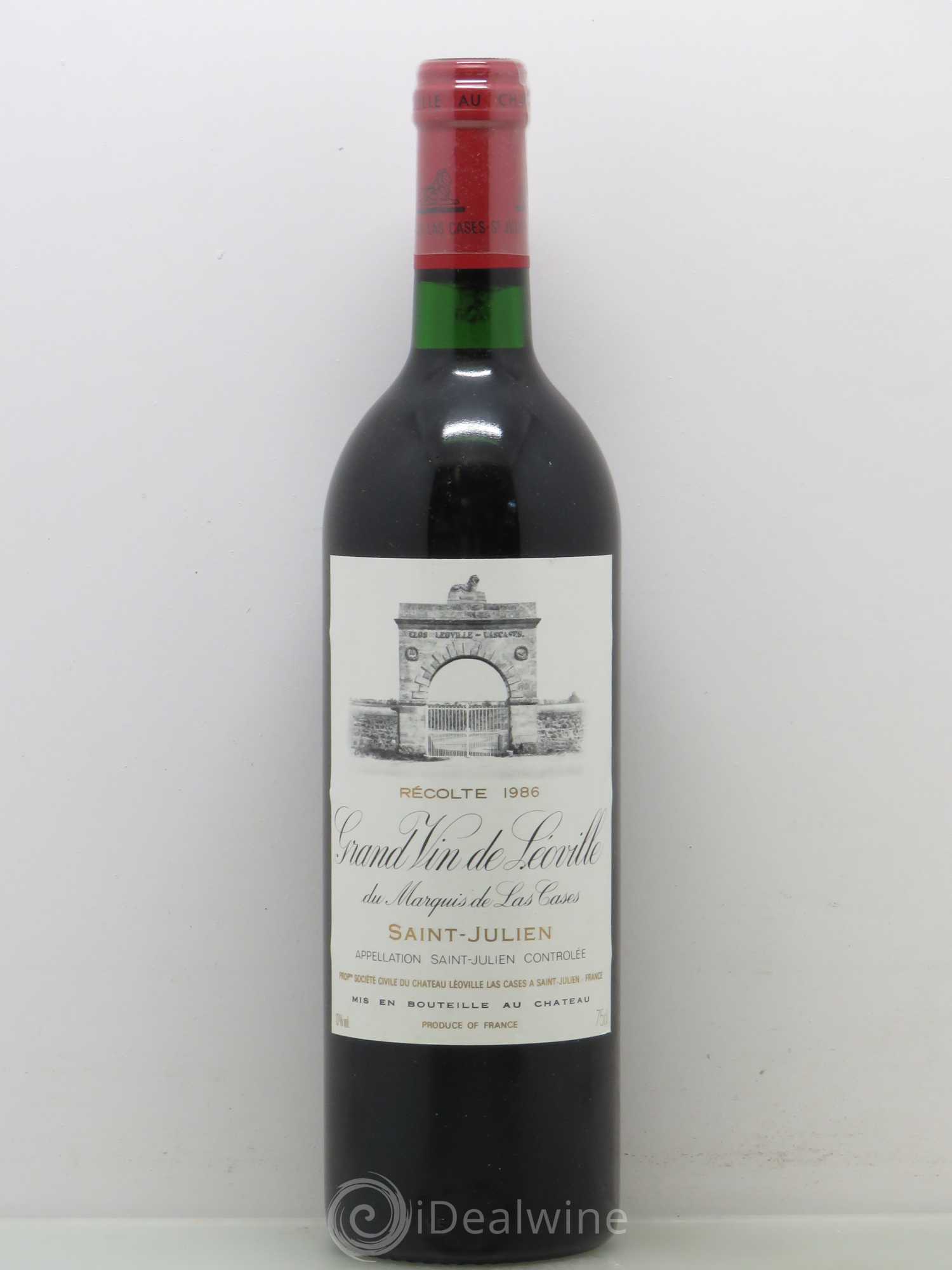 Château Léoville Las Cases 2ème Grand Cru Classé 1986 - Lot de 1 bouteille - 0