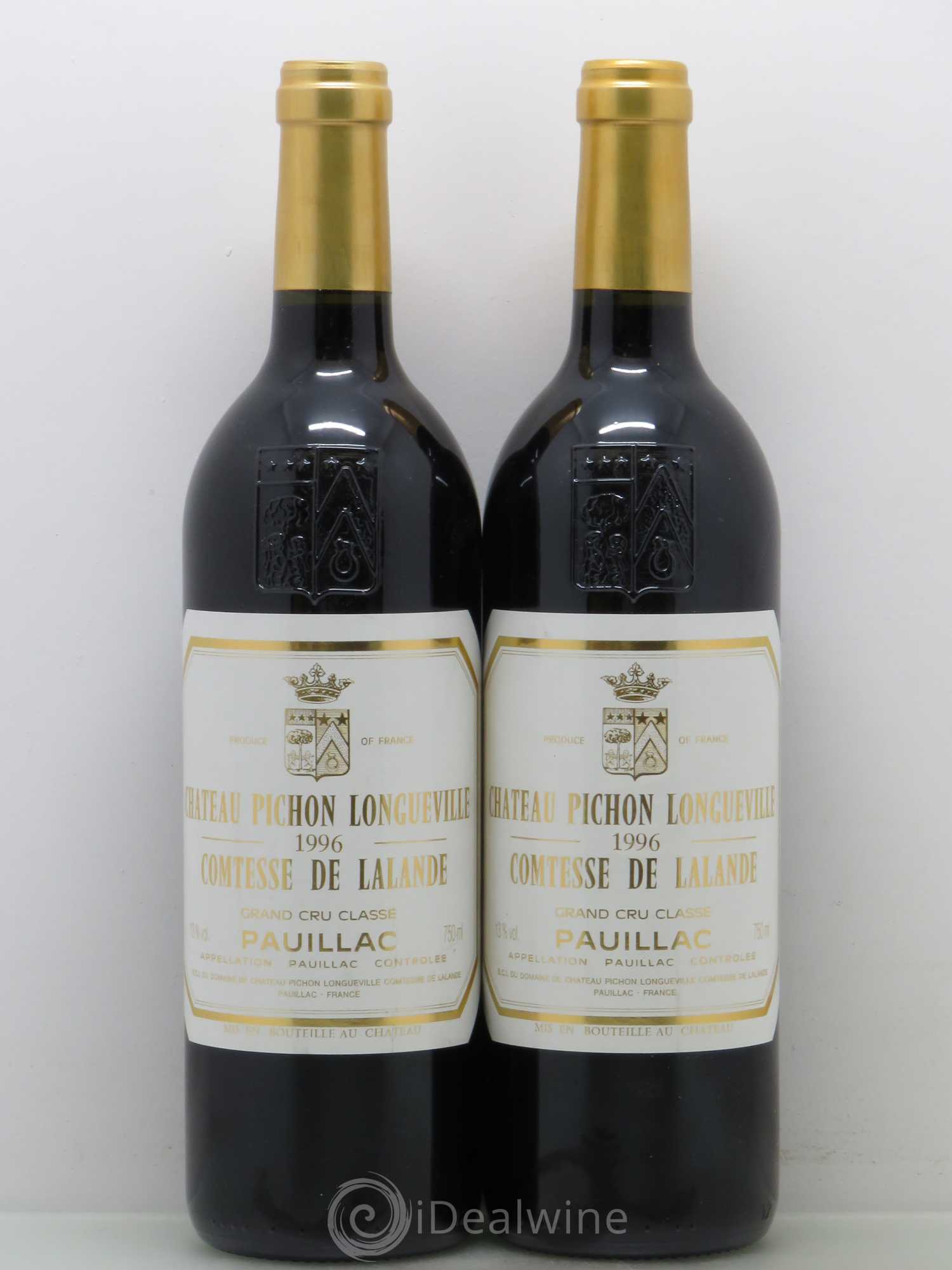 Château Pichon Longueville Comtesse de Lalande 2ème Grand Cru Classé 1996 - Lot de 2 bouteilles - 0