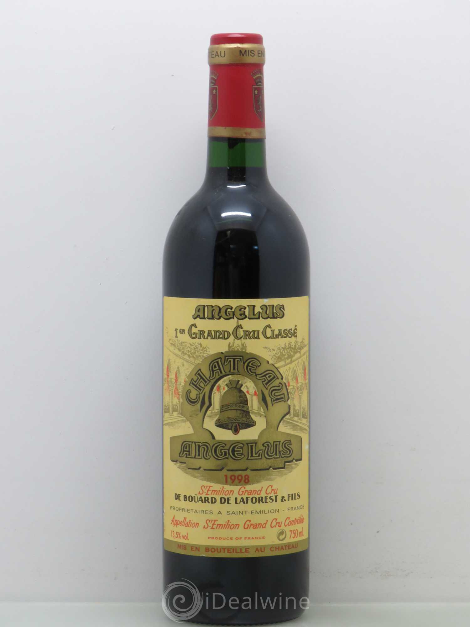 Château Angélus 1er Grand Cru Classé A 1998 - Lot de 1 bouteille - 0