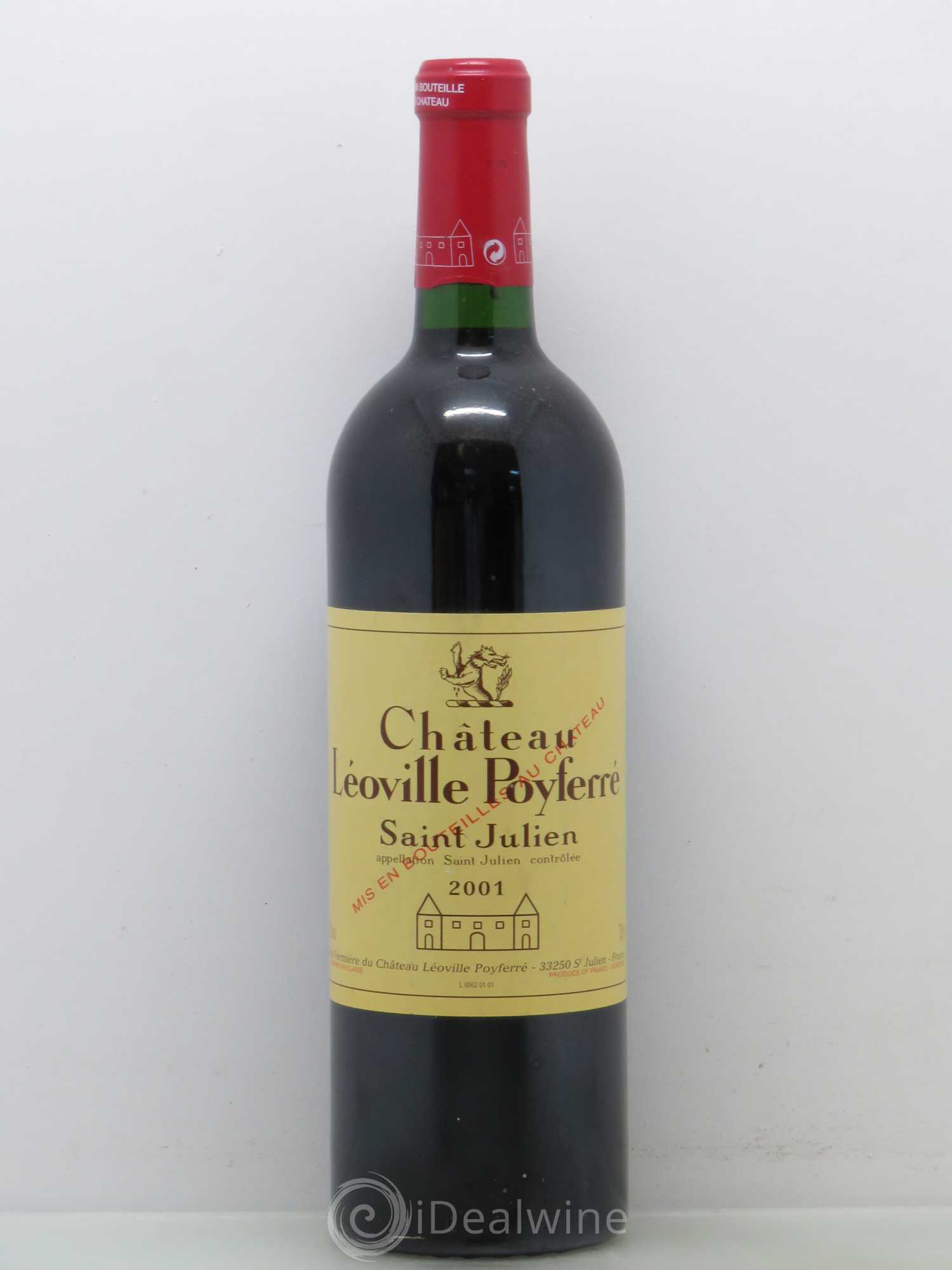 Château Léoville Poyferré 2ème Grand Cru Classé 2001 - Lot de 1 bouteille - 0