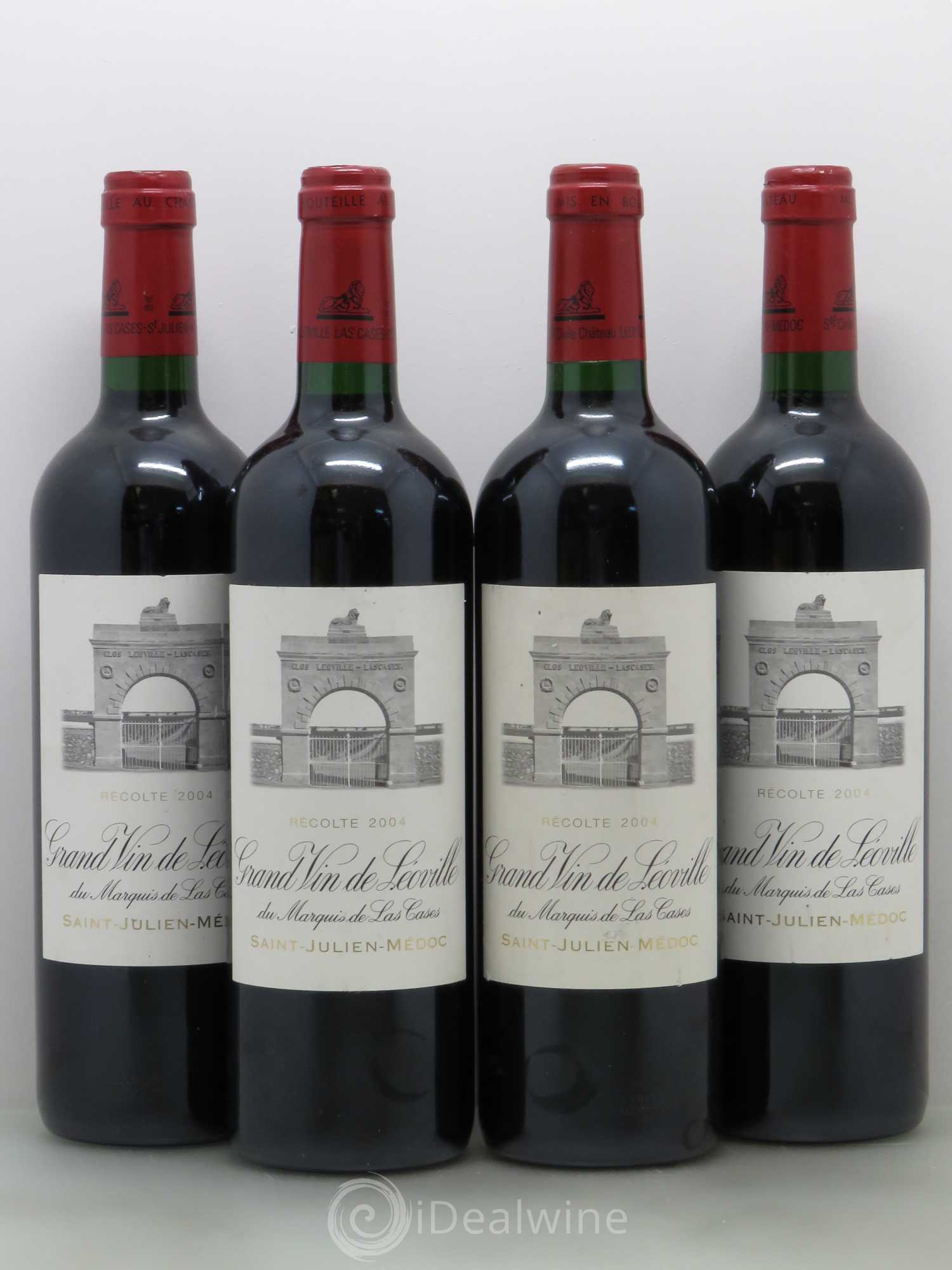 Château Léoville Las Cases 2ème Grand Cru Classé 2004 - Lot de 4 bouteilles - 0