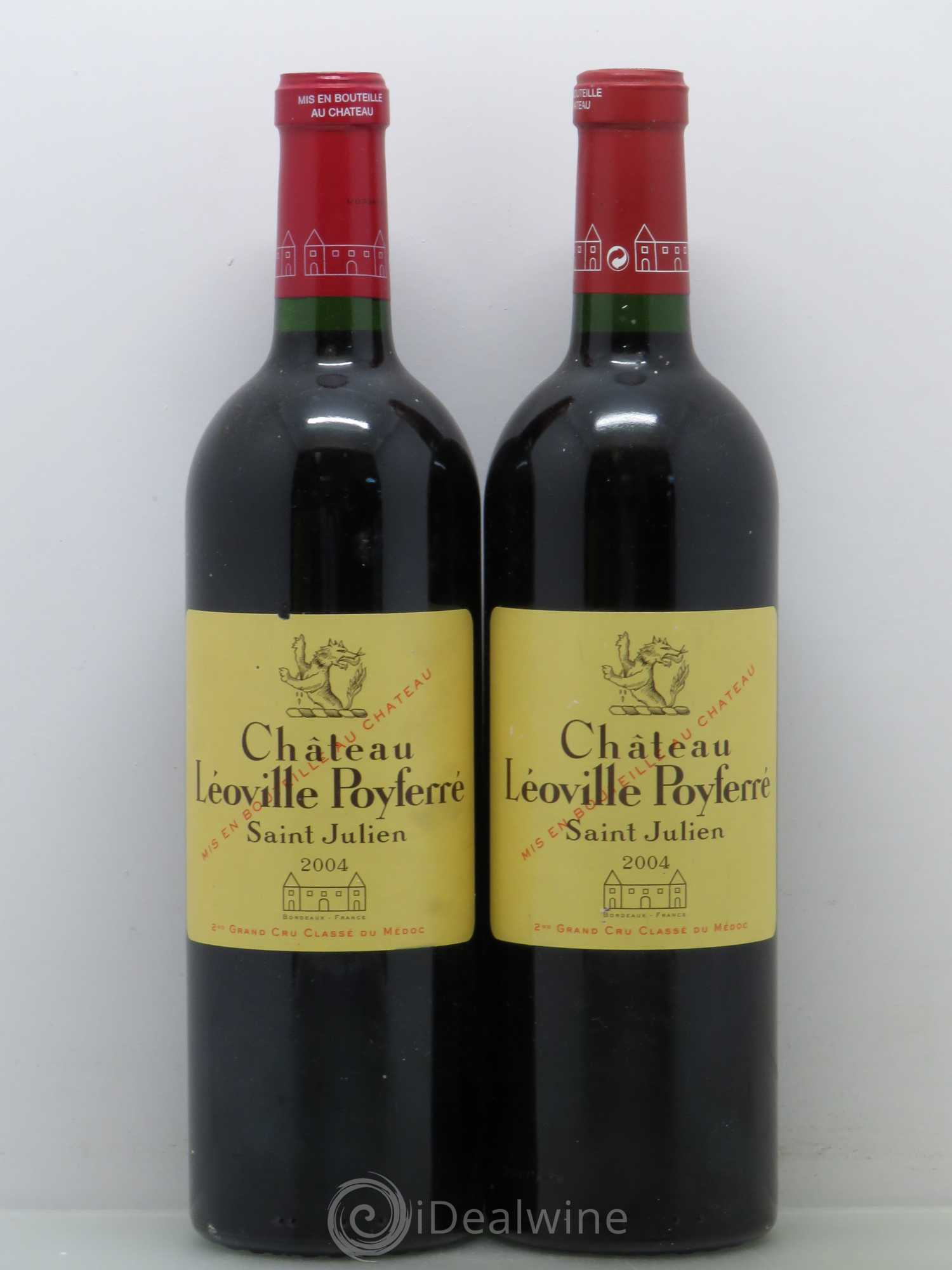 Château Léoville Poyferré 2ème Grand Cru Classé 2004 - Lot de 2 bouteilles - 0