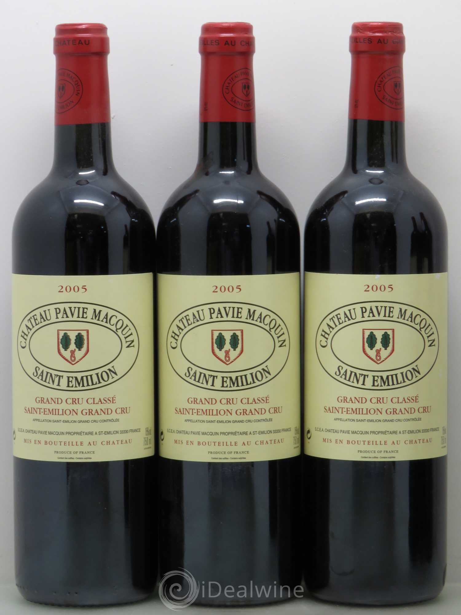Château Pavie Macquin 1er Grand Cru Classé B 2005 - Lot de 6 bouteilles - 2