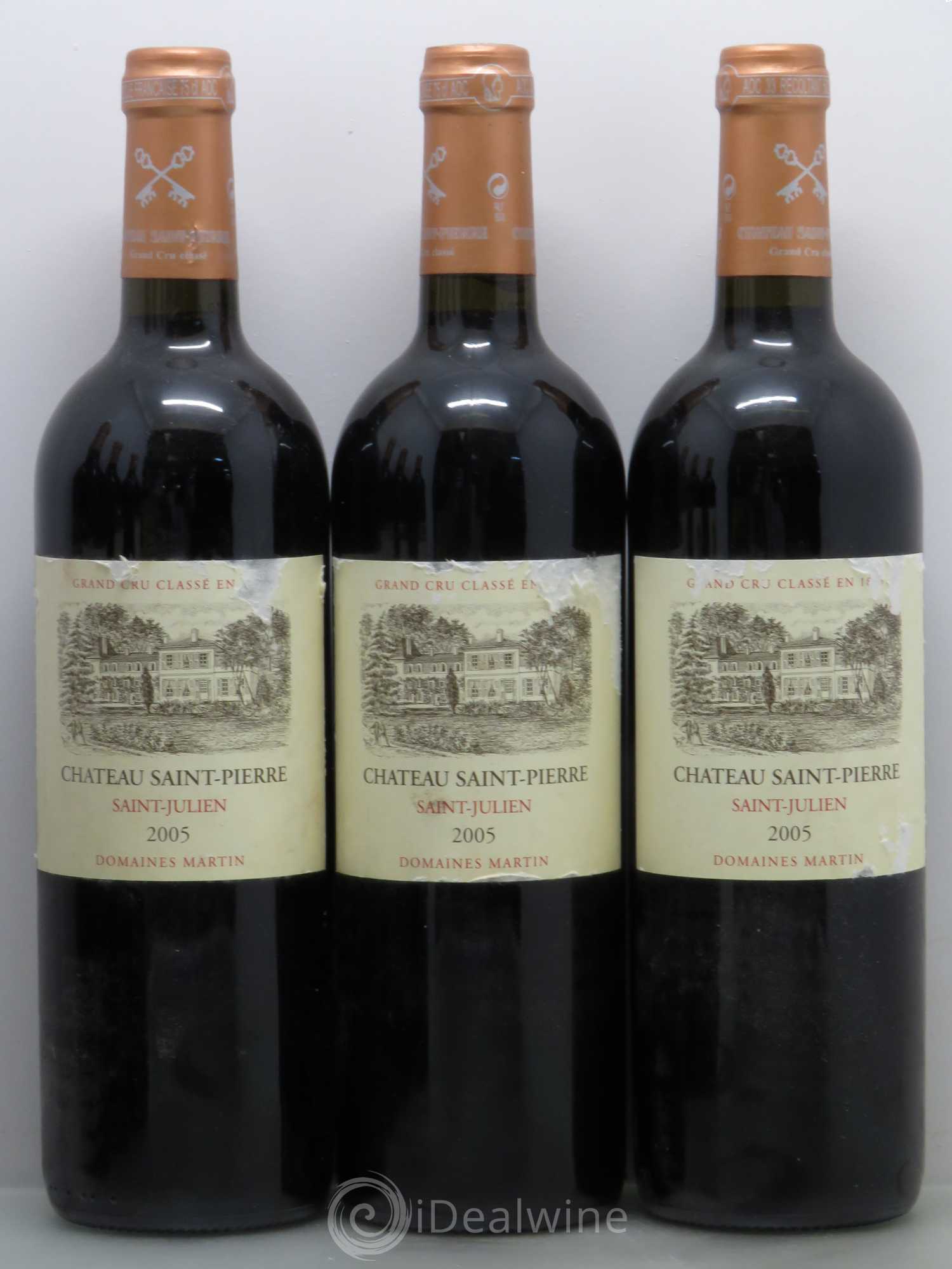 Château Saint-Pierre 4ème Grand Cru Classé 2005 - Lot de 6 bouteilles - 1