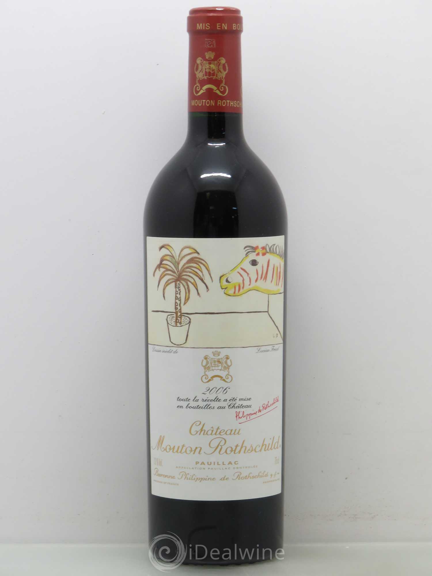 Château Mouton Rothschild 1er Grand Cru Classé 2006 - Lot de 1 bouteille - 0