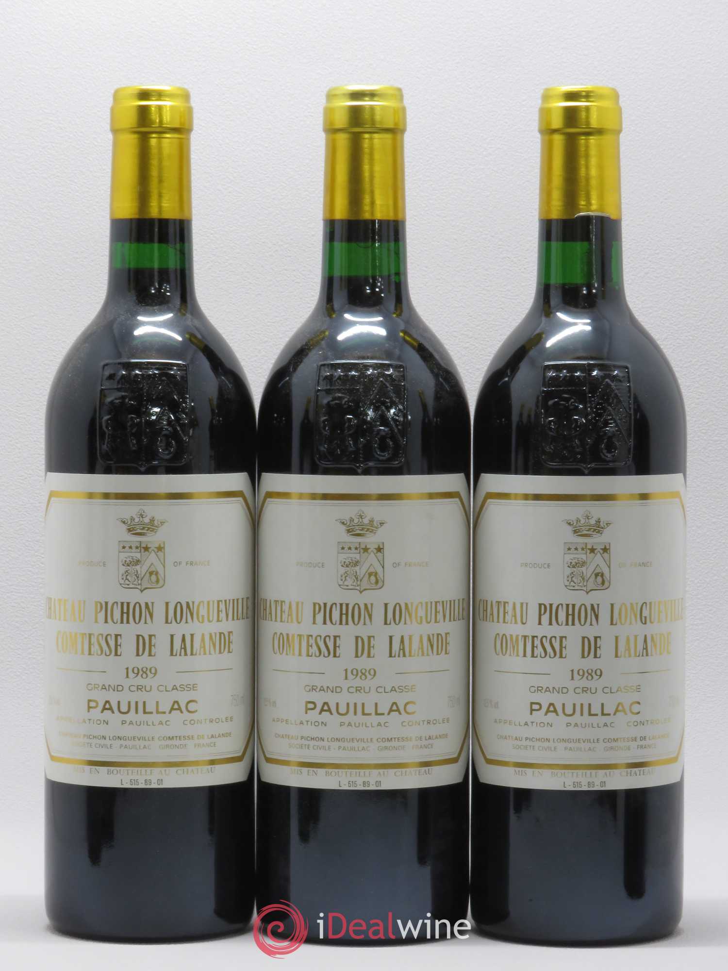Château Pichon Longueville Comtesse de Lalande 2ème Grand Cru Classé 1989 - Lot de 6 bouteilles - 1