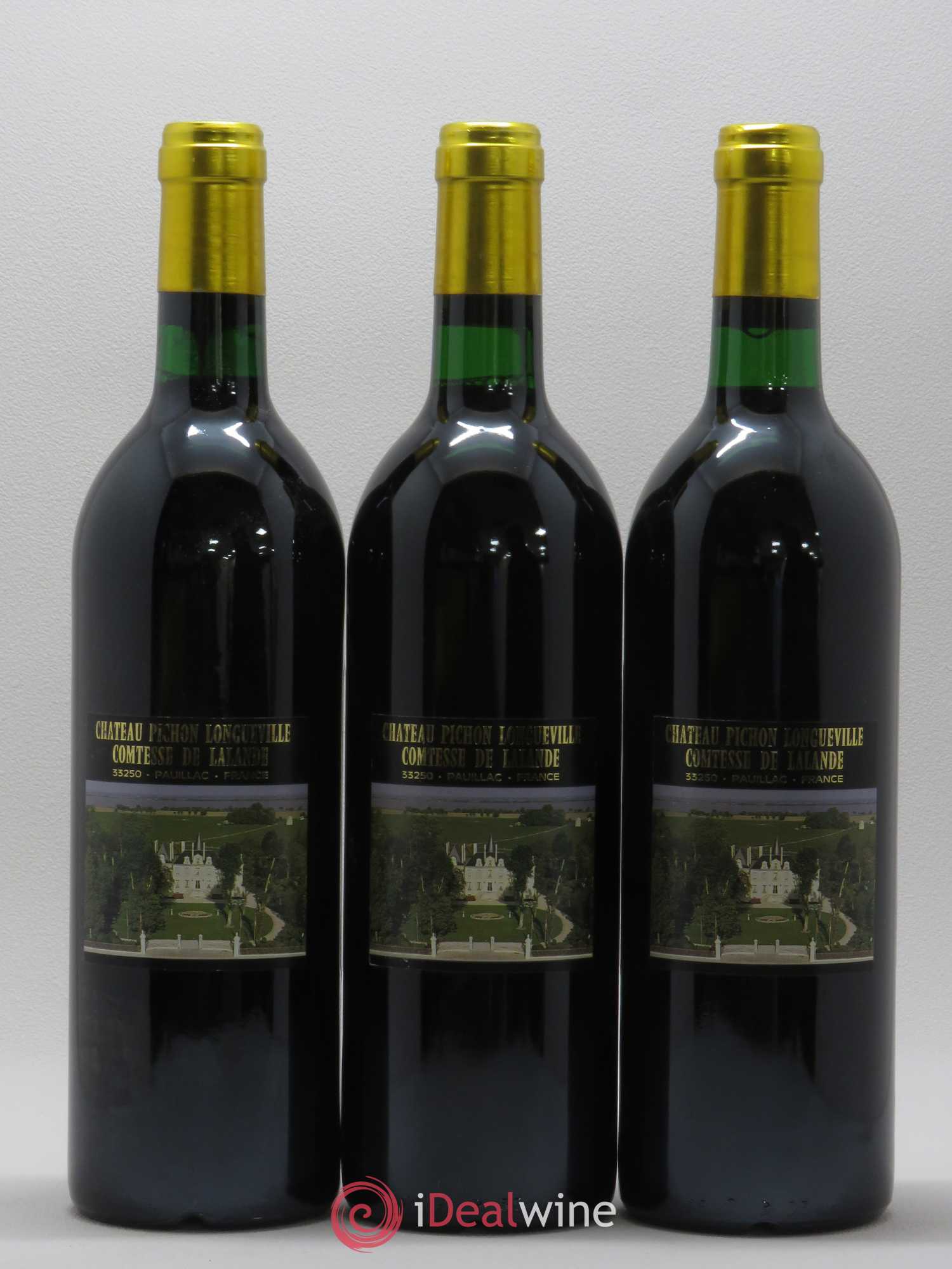 Château Pichon Longueville Comtesse de Lalande 2ème Grand Cru Classé 1989 - Lot de 3 bouteilles - 1