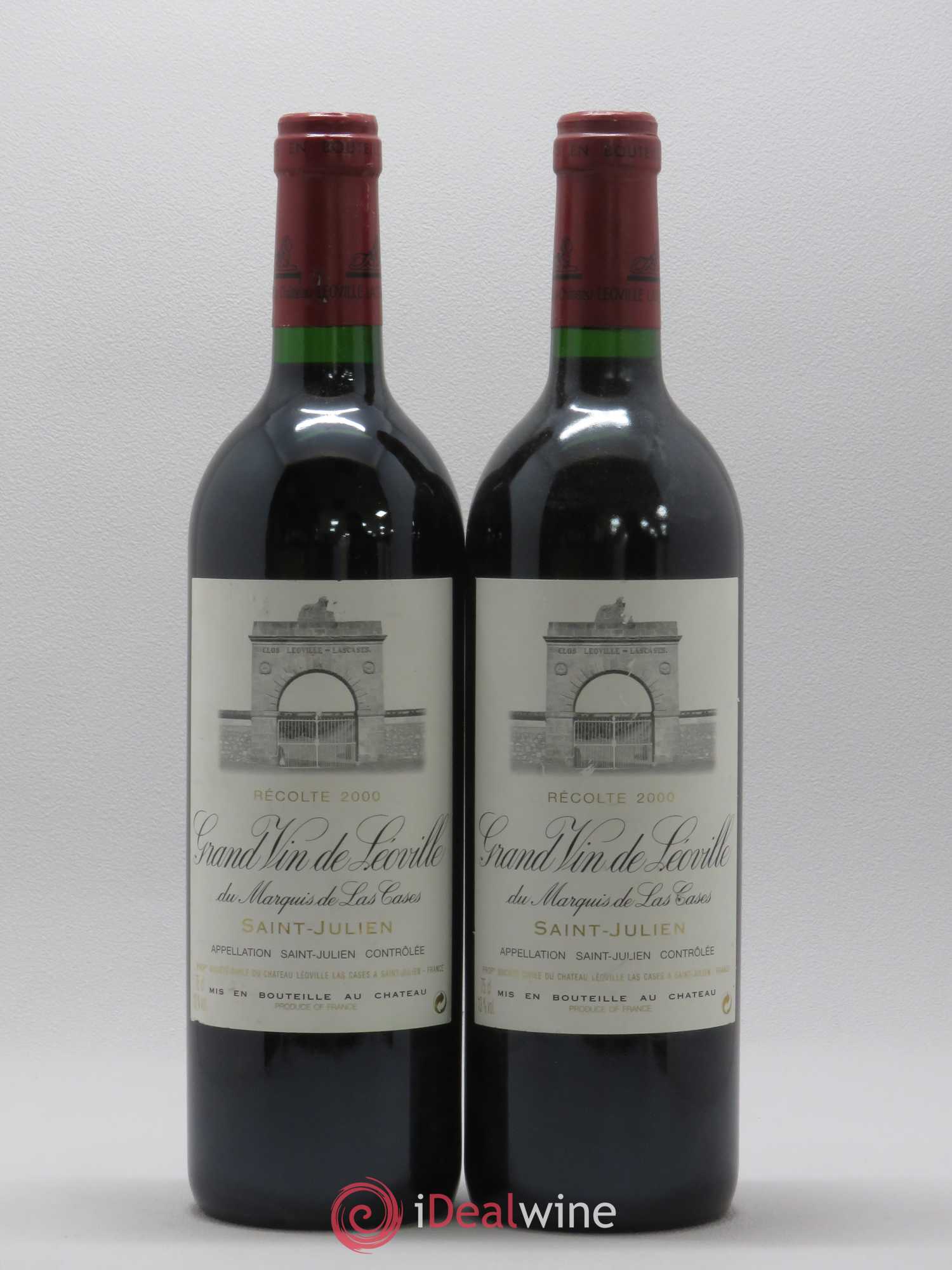 Château Léoville Las Cases 2ème Grand Cru Classé 2000 - Lot de 2 bouteilles - 0