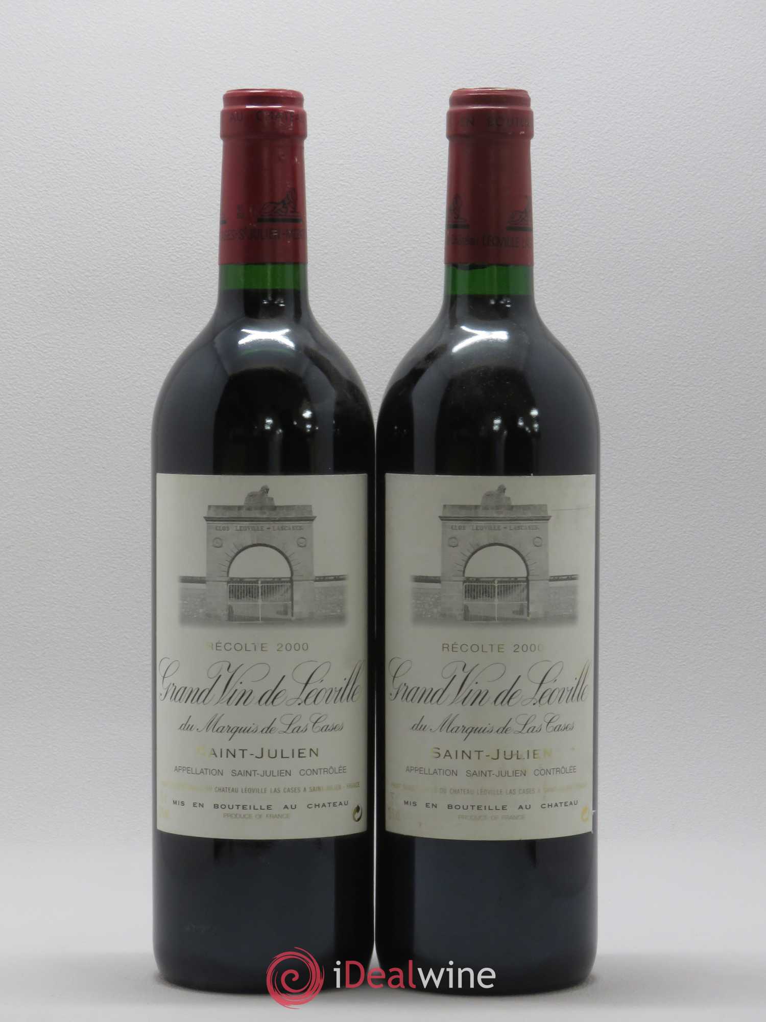 Château Léoville Las Cases 2ème Grand Cru Classé 2000 - Lot de 2 bouteilles - 0