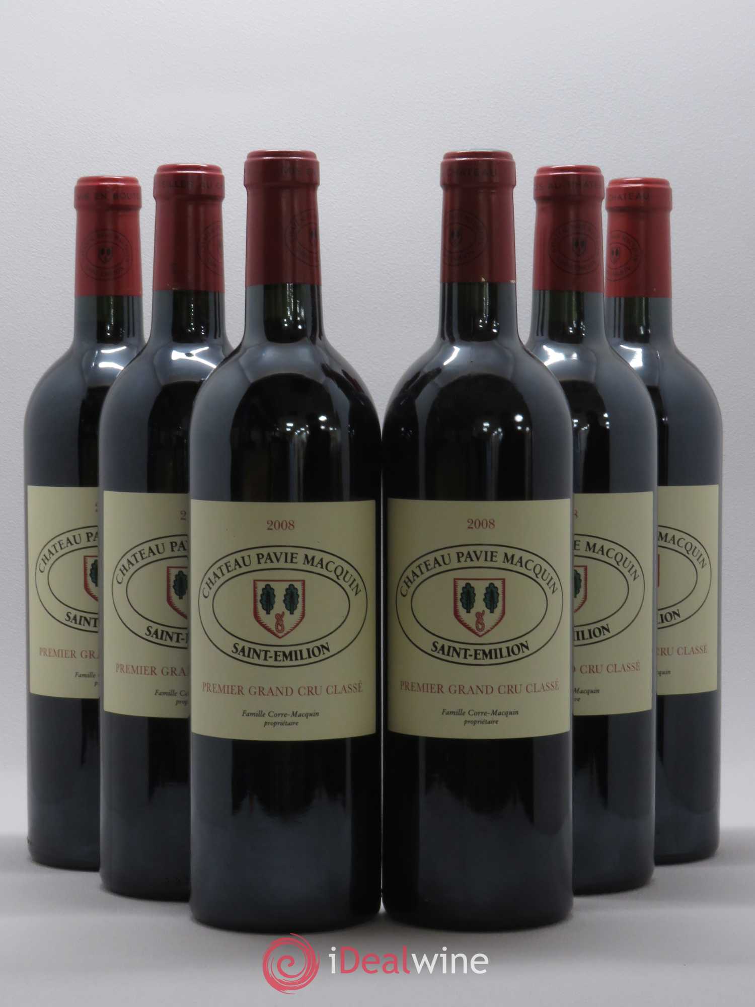 Château Pavie Macquin 1er Grand Cru Classé B 2008 - Lot de 6 bouteilles - 0