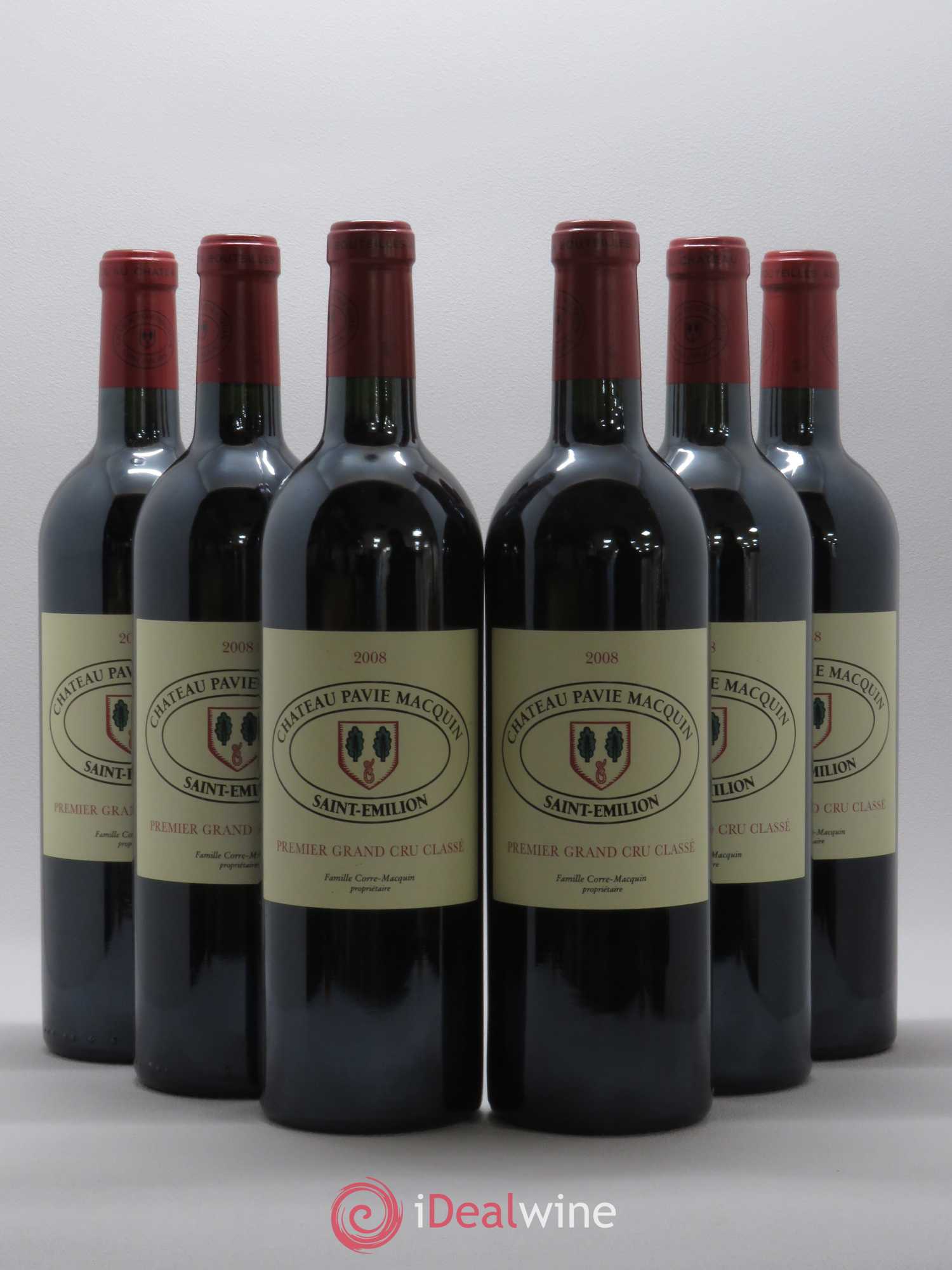 Château Pavie Macquin 1er Grand Cru Classé B 2008 - Lot de 6 bouteilles - 0