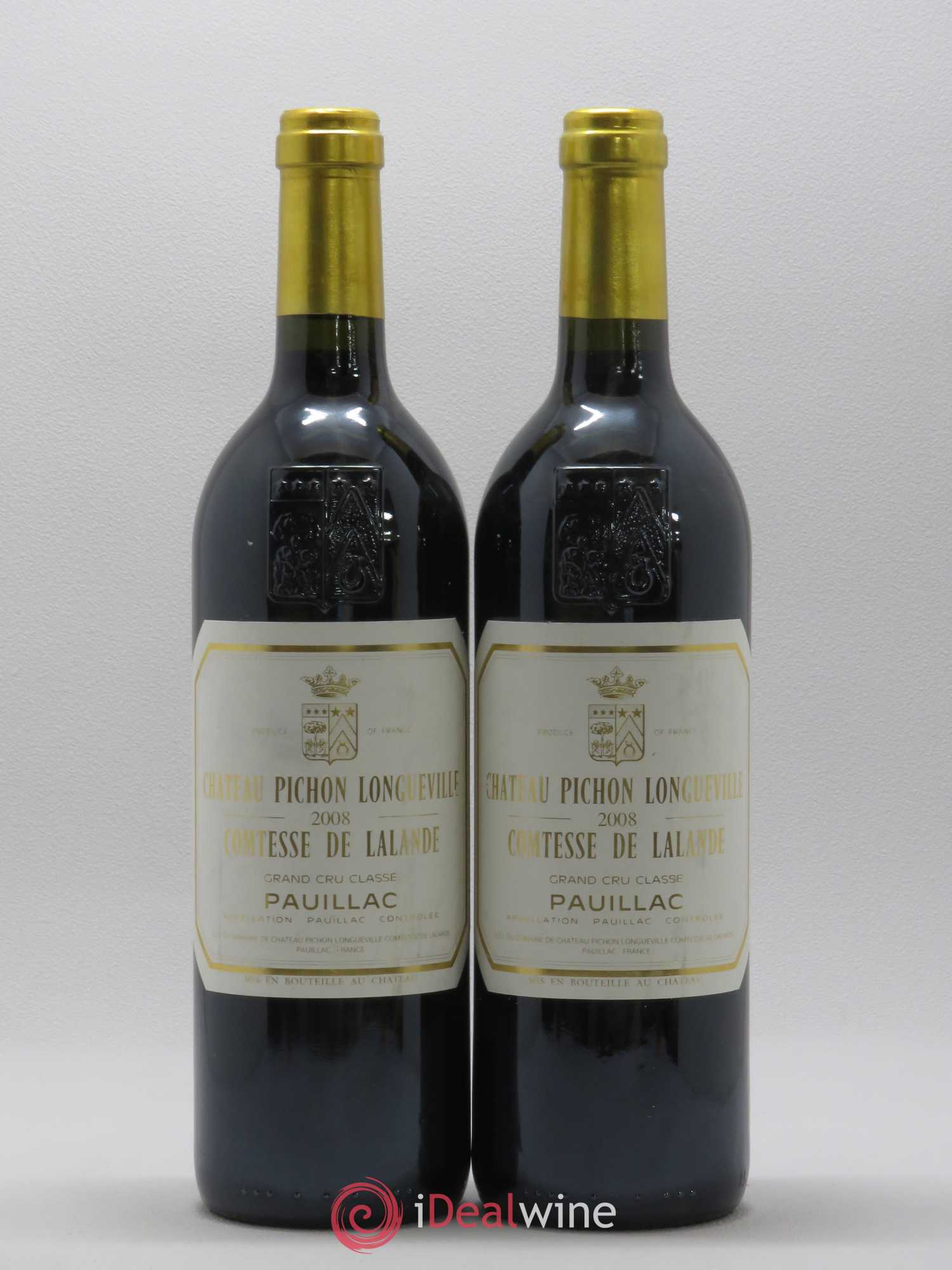 Château Pichon Longueville Comtesse de Lalande 2ème Grand Cru Classé 2008 - Lot de 2 bouteilles - 0