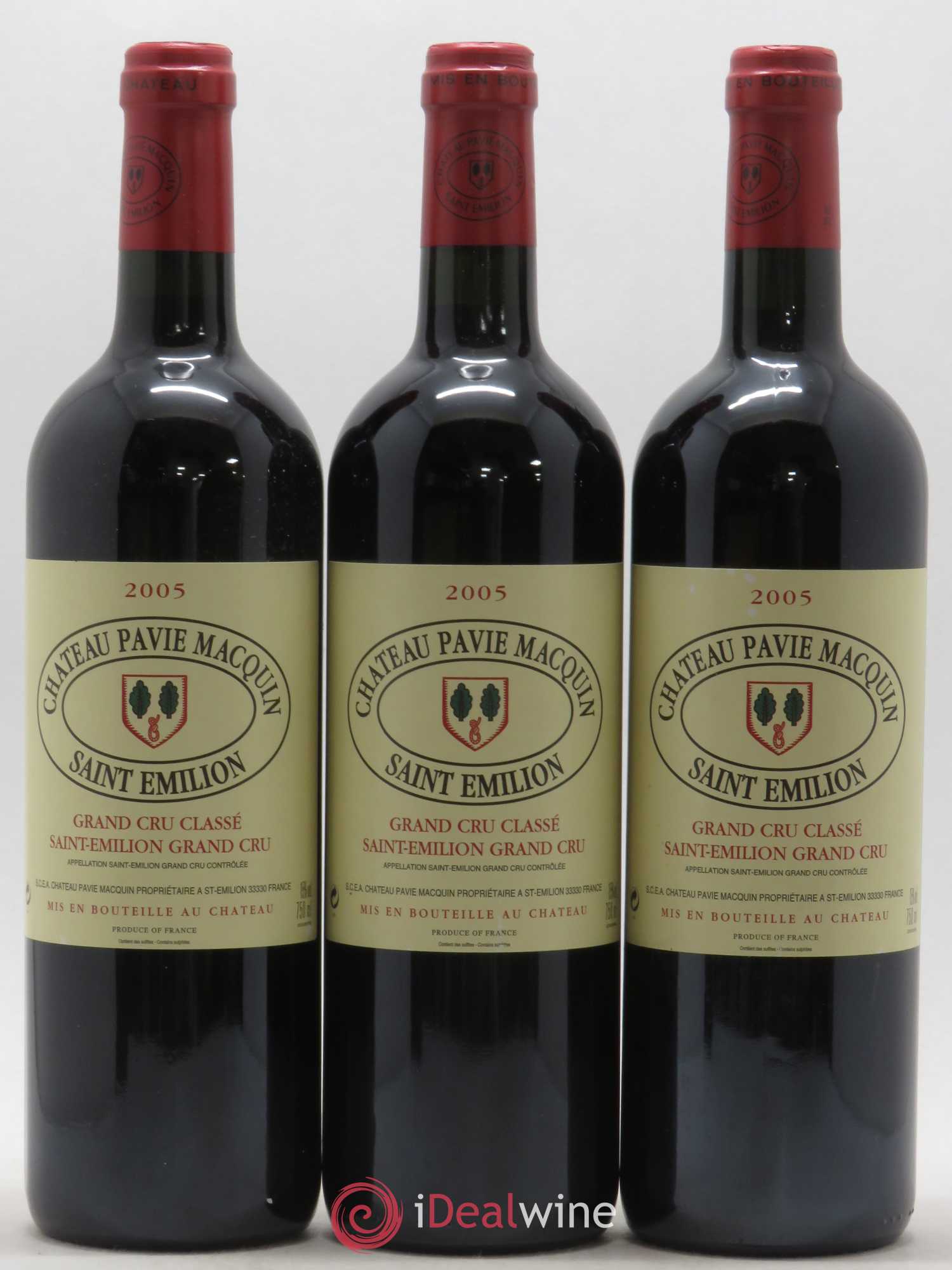 Château Pavie Macquin 1er Grand Cru Classé B 2005 - Lot de 6 bouteilles - 1