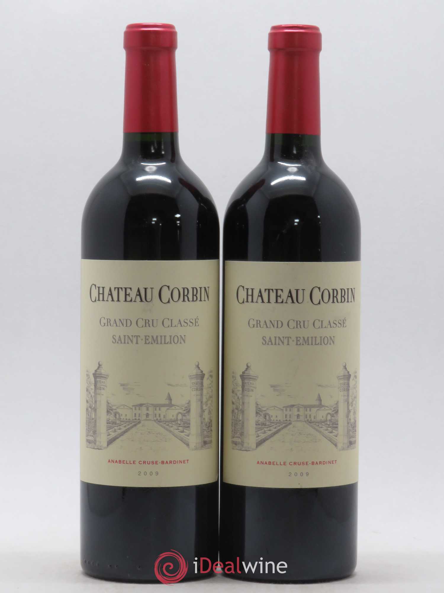 Château Corbin Grand Cru Classé 2009 - Lot de 2 bouteilles - 0