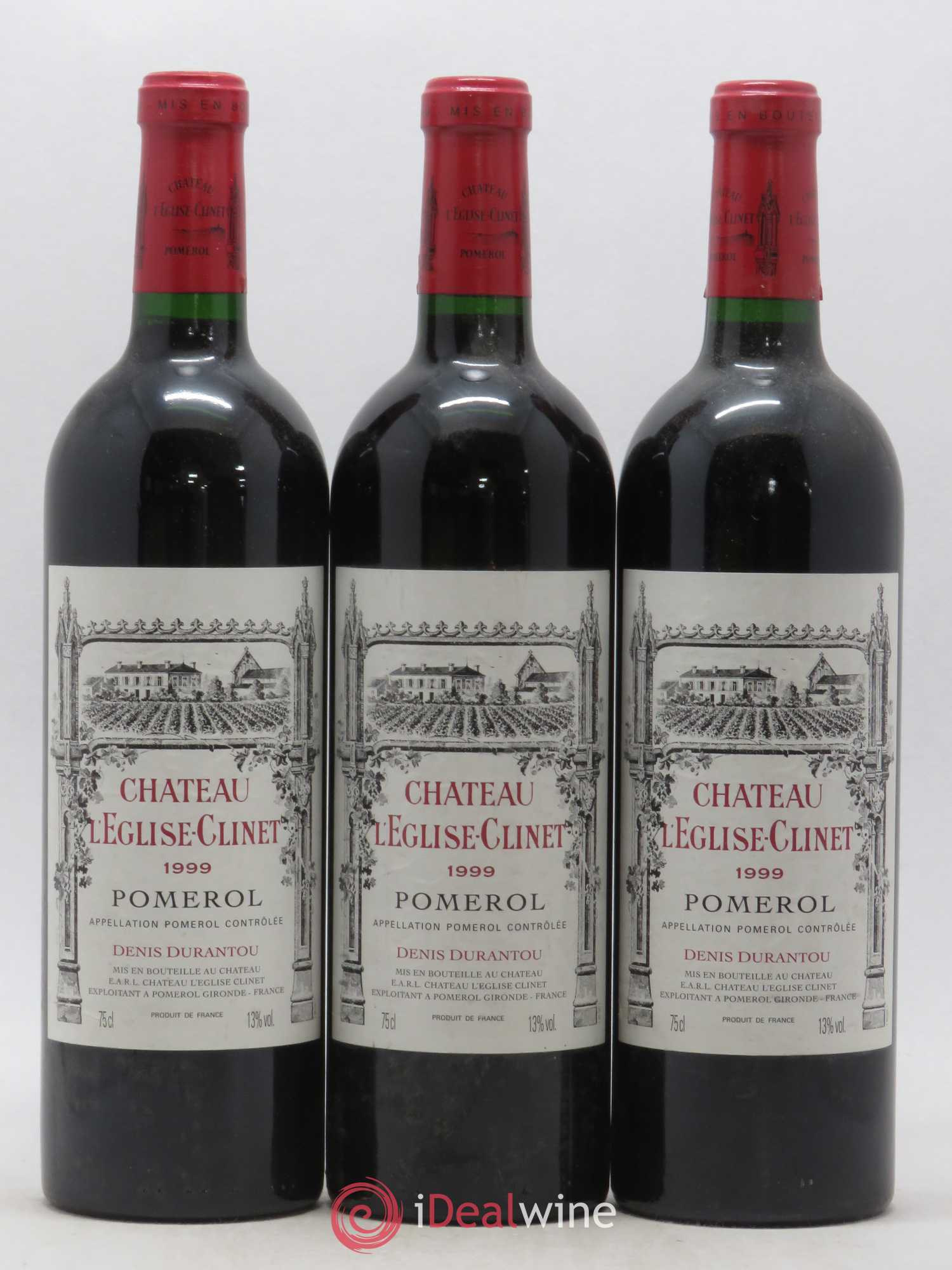 Château l' Église Clinet 1999 - Lot de 3 bouteilles - 0