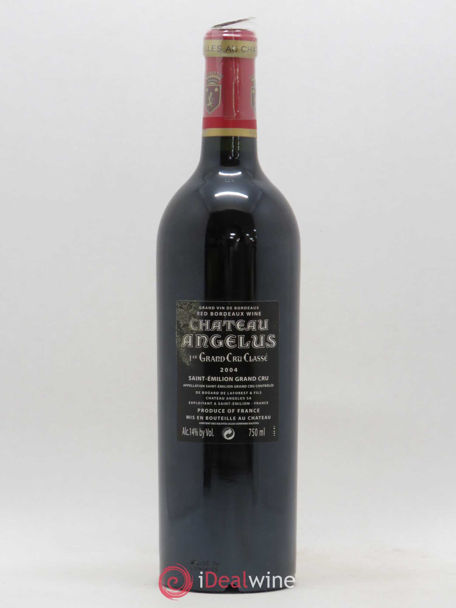 Château Angélus 1er Grand Cru Classé A 2004 - Lot de 1 bouteille - 1