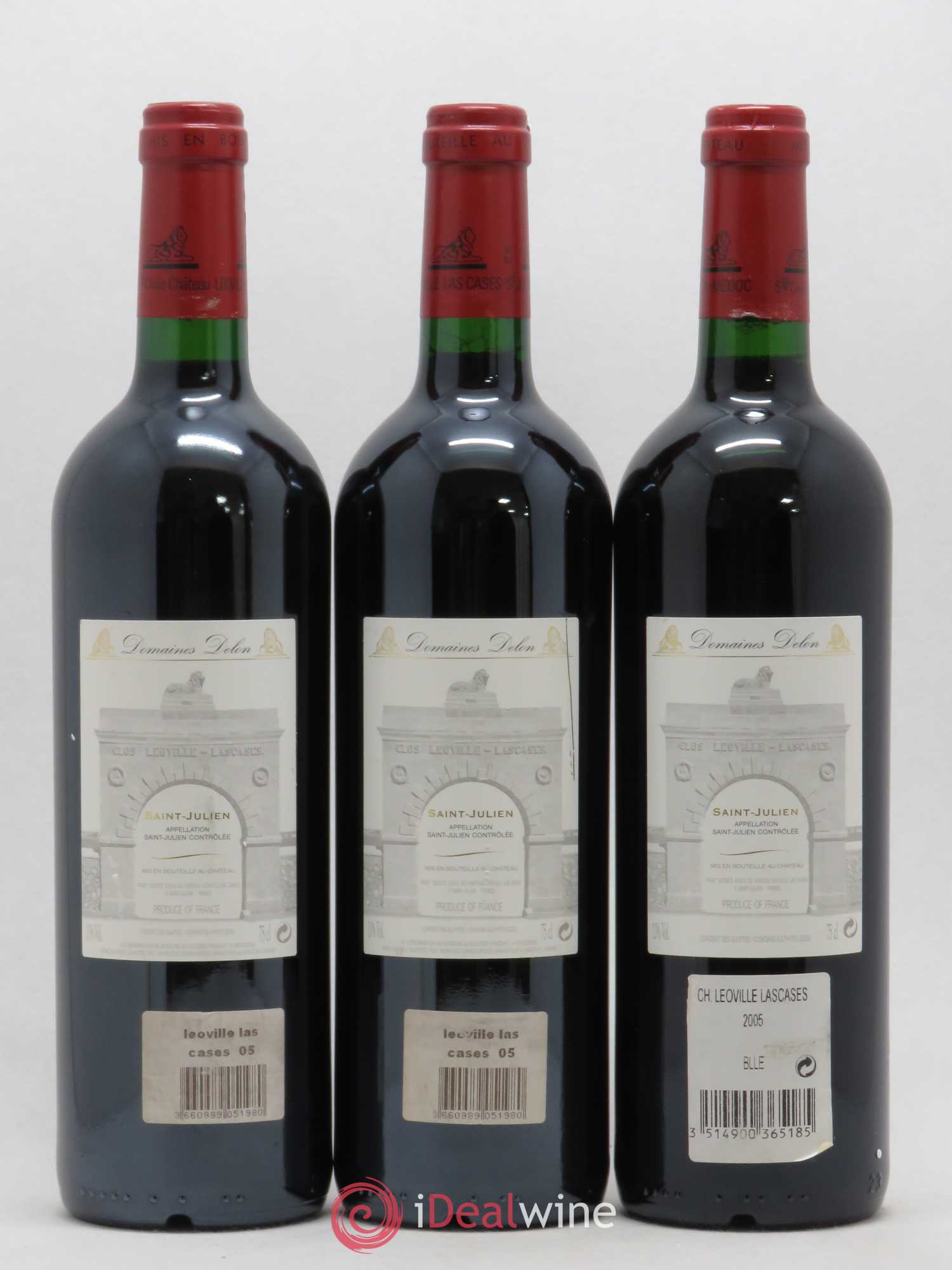 Château Léoville Las Cases 2ème Grand Cru Classé 2005 - Lot de 3 bouteilles - 1