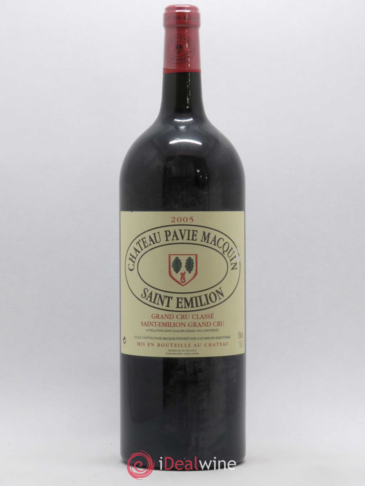 Château Pavie Macquin 1er Grand Cru Classé B 2005 - Lot de 1 magnum - 0
