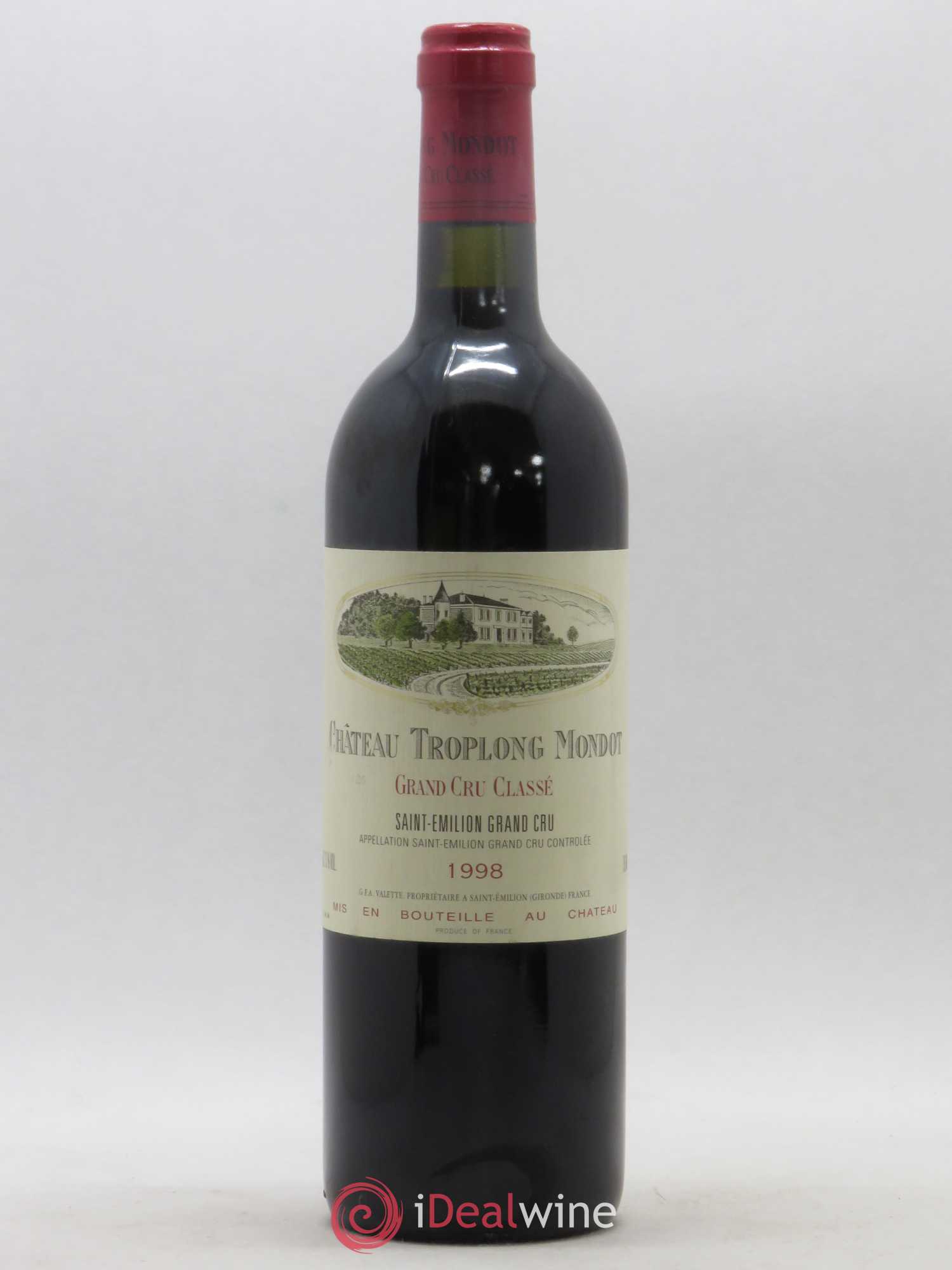 Château Troplong Mondot 1er Grand Cru Classé B 1998 - Lot de 1 bouteille - 0