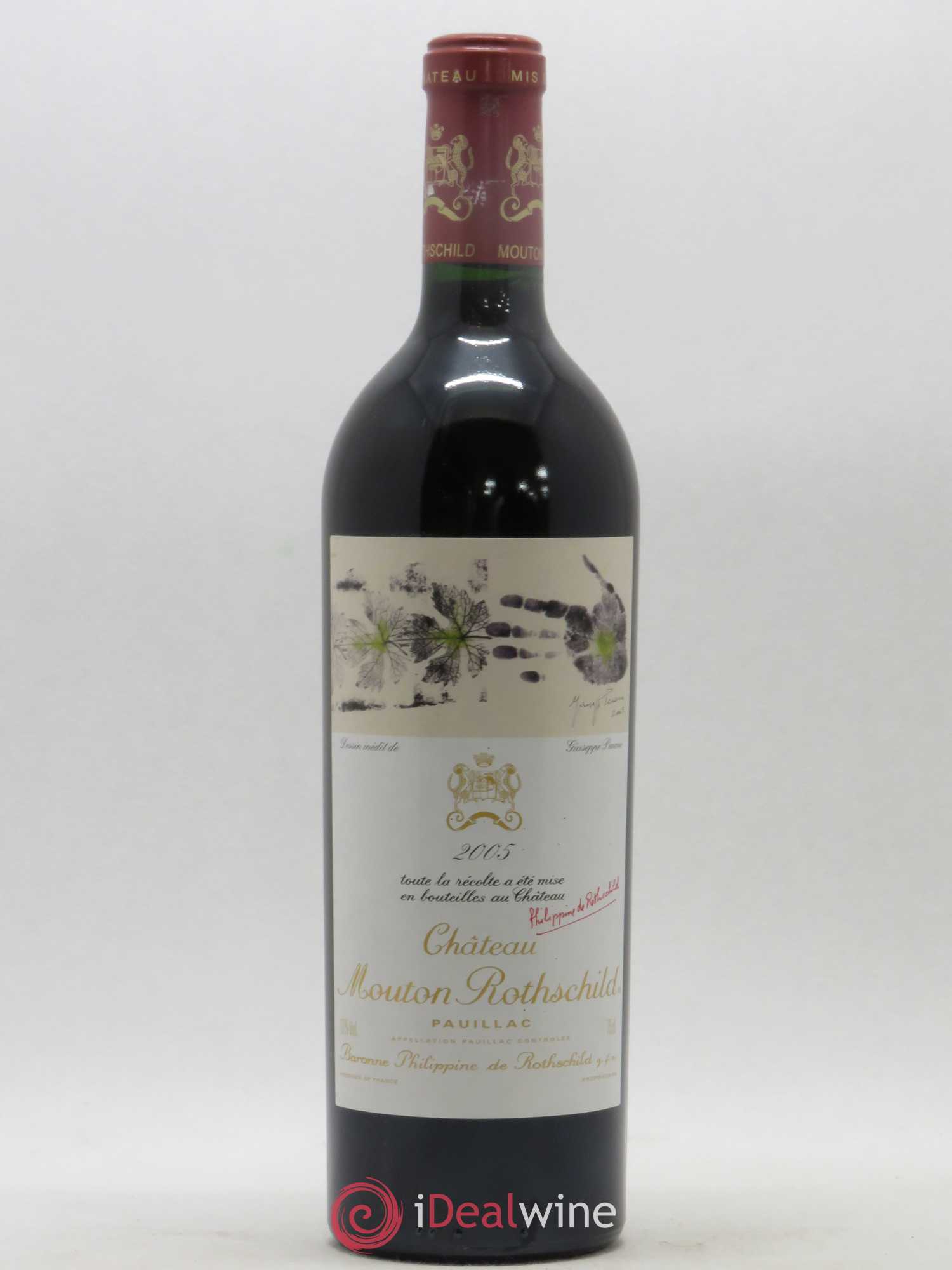 Château Mouton Rothschild 1er Grand Cru Classé 2005 - Lot de 1 bouteille - 0