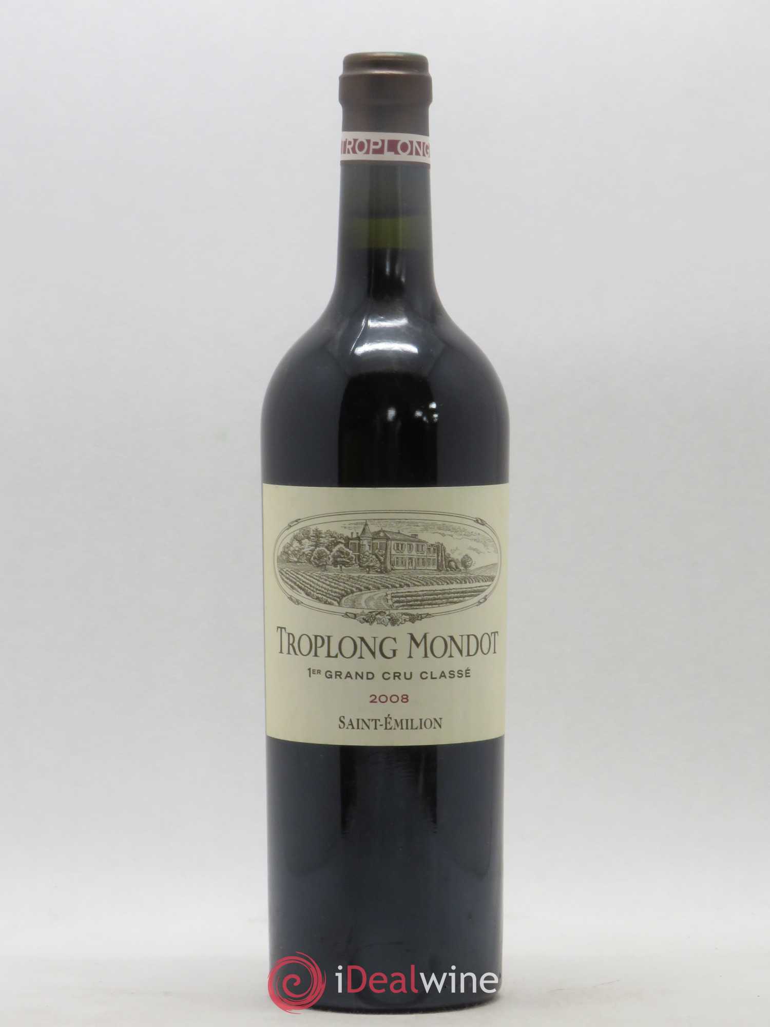 Château Troplong Mondot 1er Grand Cru Classé B 2008 - Lot de 1 bouteille - 0