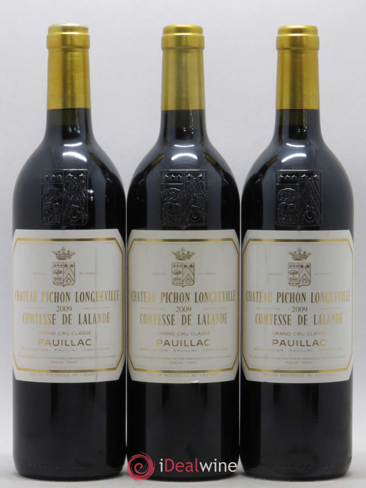 Château Pichon Longueville Comtesse de Lalande 2ème Grand Cru Classé 2009 - Lot de 3 bouteilles - 0