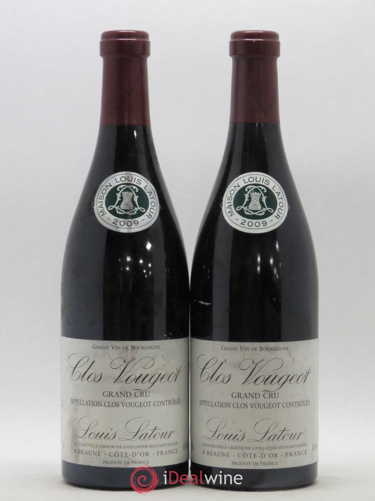 Clos de Vougeot Grand Cru Louis Latour 2009 - Lot de 2 bouteilles - 0