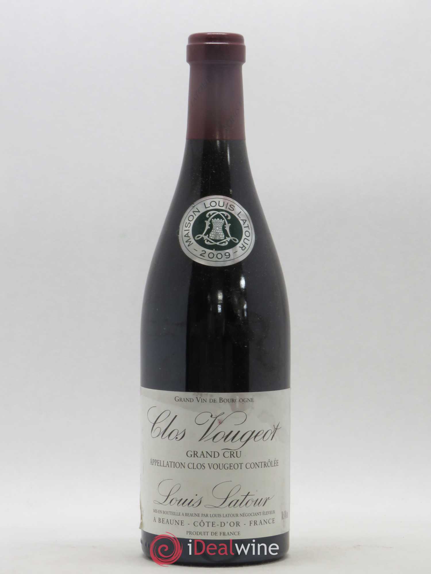 Clos de Vougeot Grand Cru Louis Latour 2009 - Lot de 1 bouteille - 0