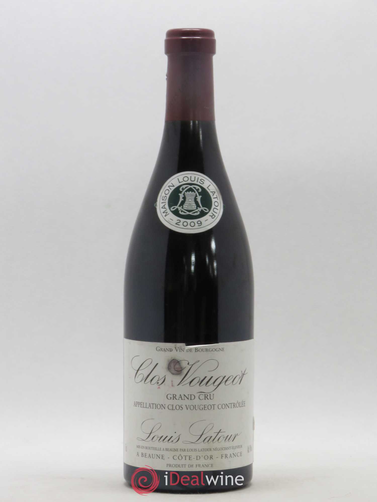Clos de Vougeot Grand Cru Louis Latour 2009 - Lot de 1 bouteille - 0