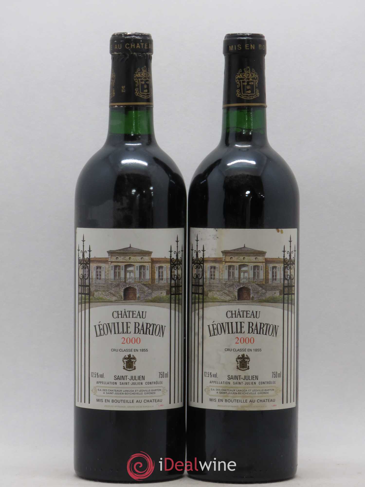 Château Léoville Barton 2ème Grand Cru Classé 2000 - Lot de 2 bouteilles - 0
