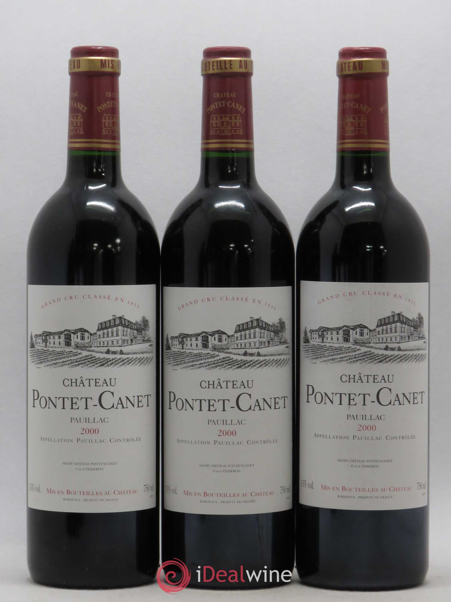 Château Pontet Canet 5ème Grand Cru Classé 2000 - Lot de 6 bouteilles - 2