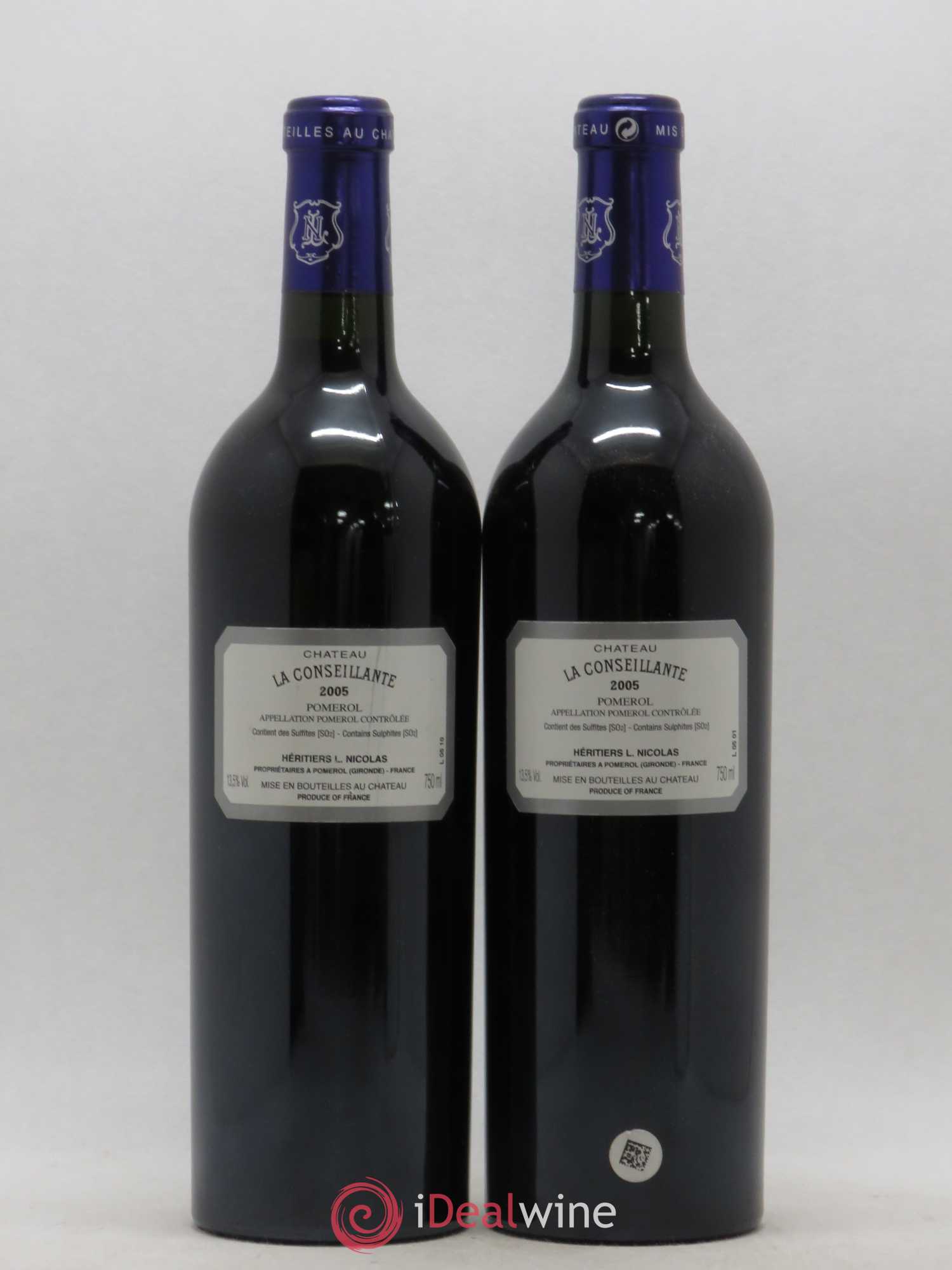 Château la Conseillante 2005 - Lot de 2 bouteilles - 1