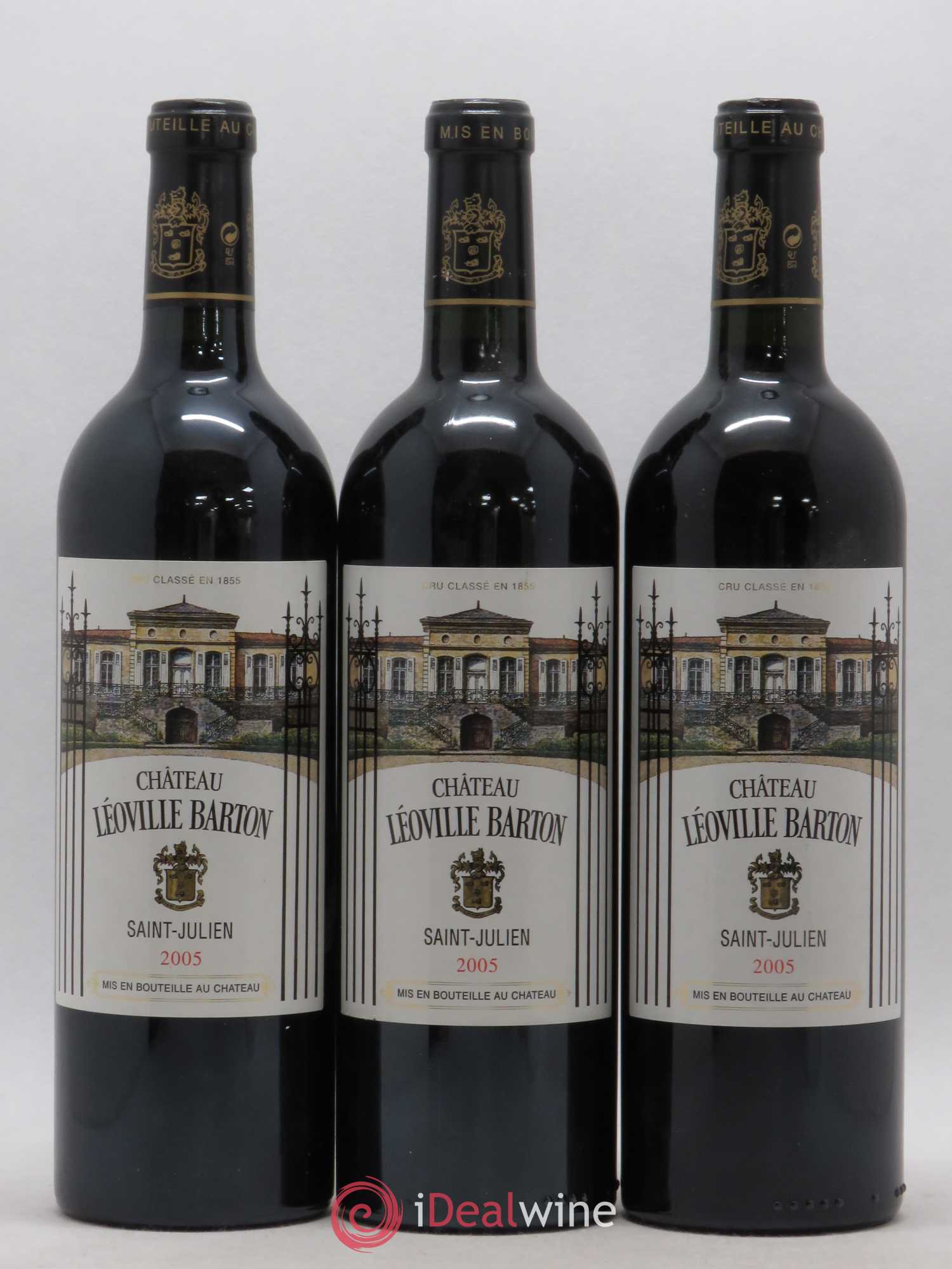 Château Léoville Barton 2ème Grand Cru Classé 2005 - Lot de 3 bouteilles - 0