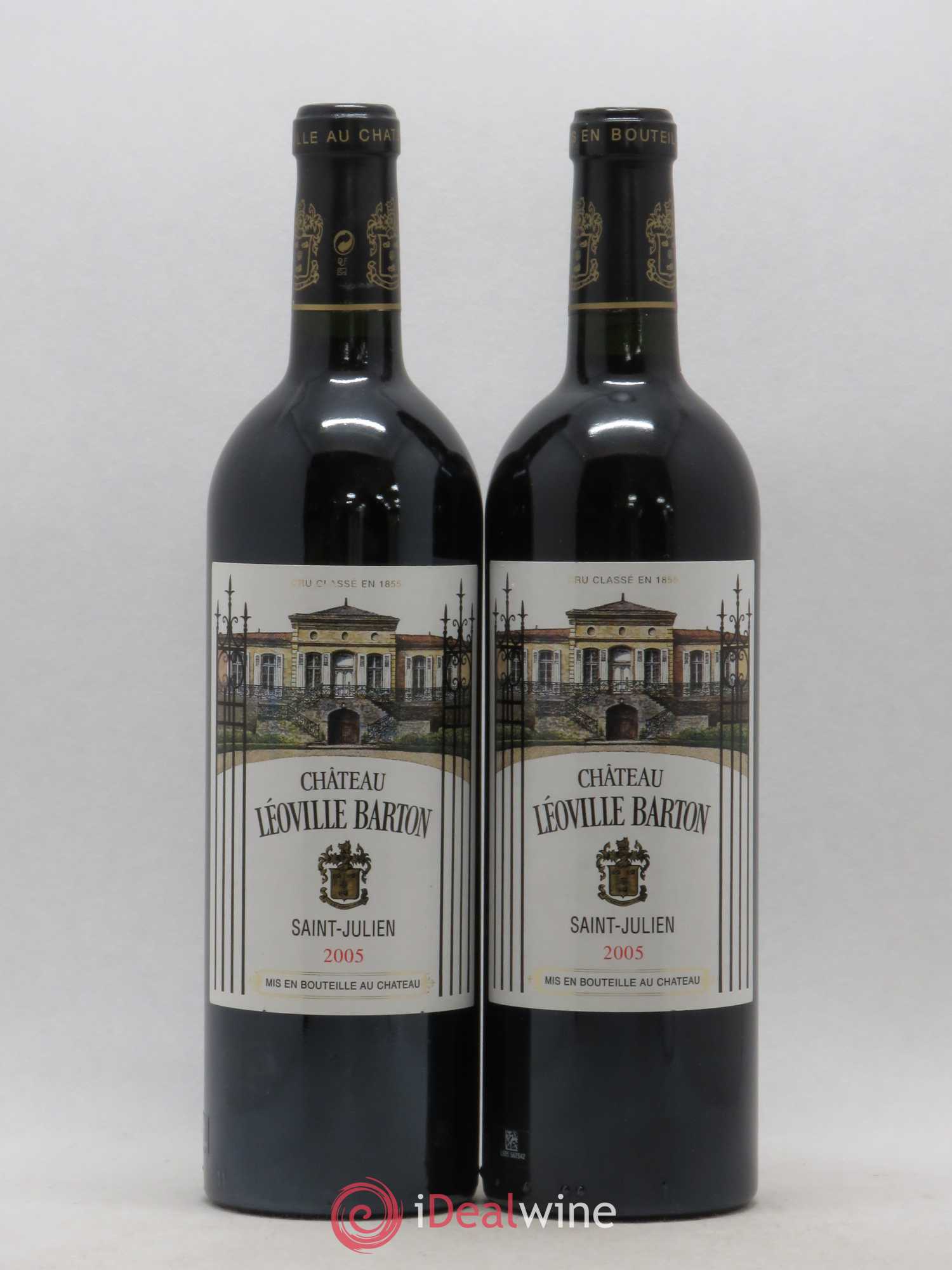 Château Léoville Barton 2ème Grand Cru Classé 2005 - Lot de 2 bouteilles - 0