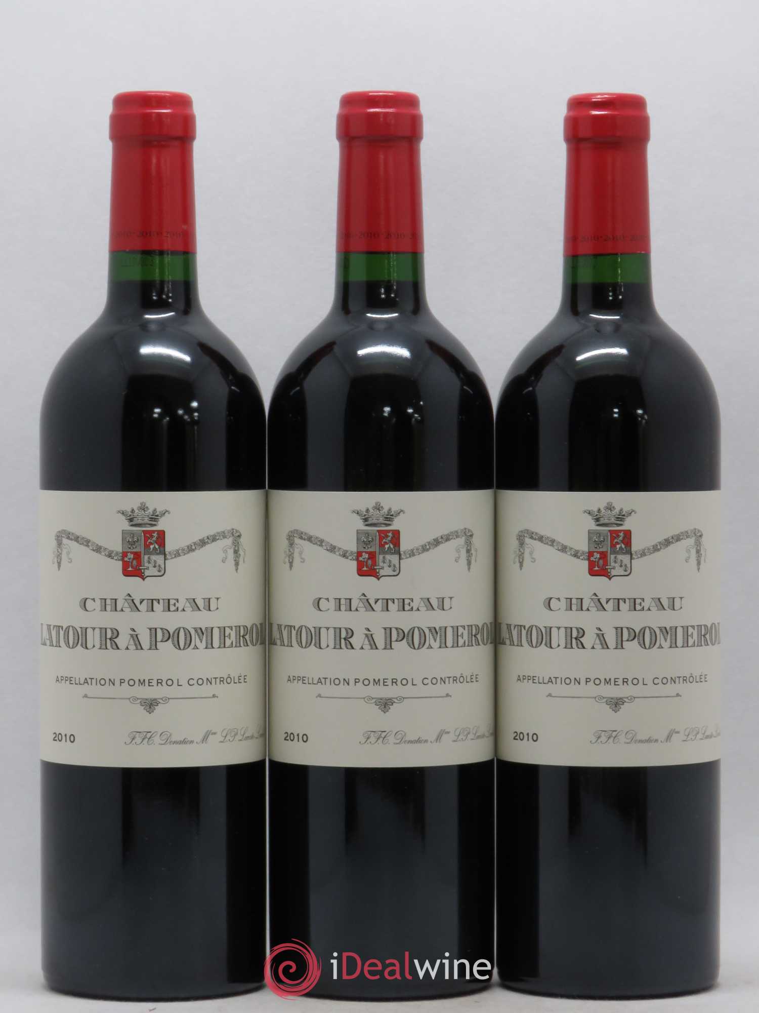 Château Latour à Pomerol 2010 - Lot de 3 bouteilles - 0