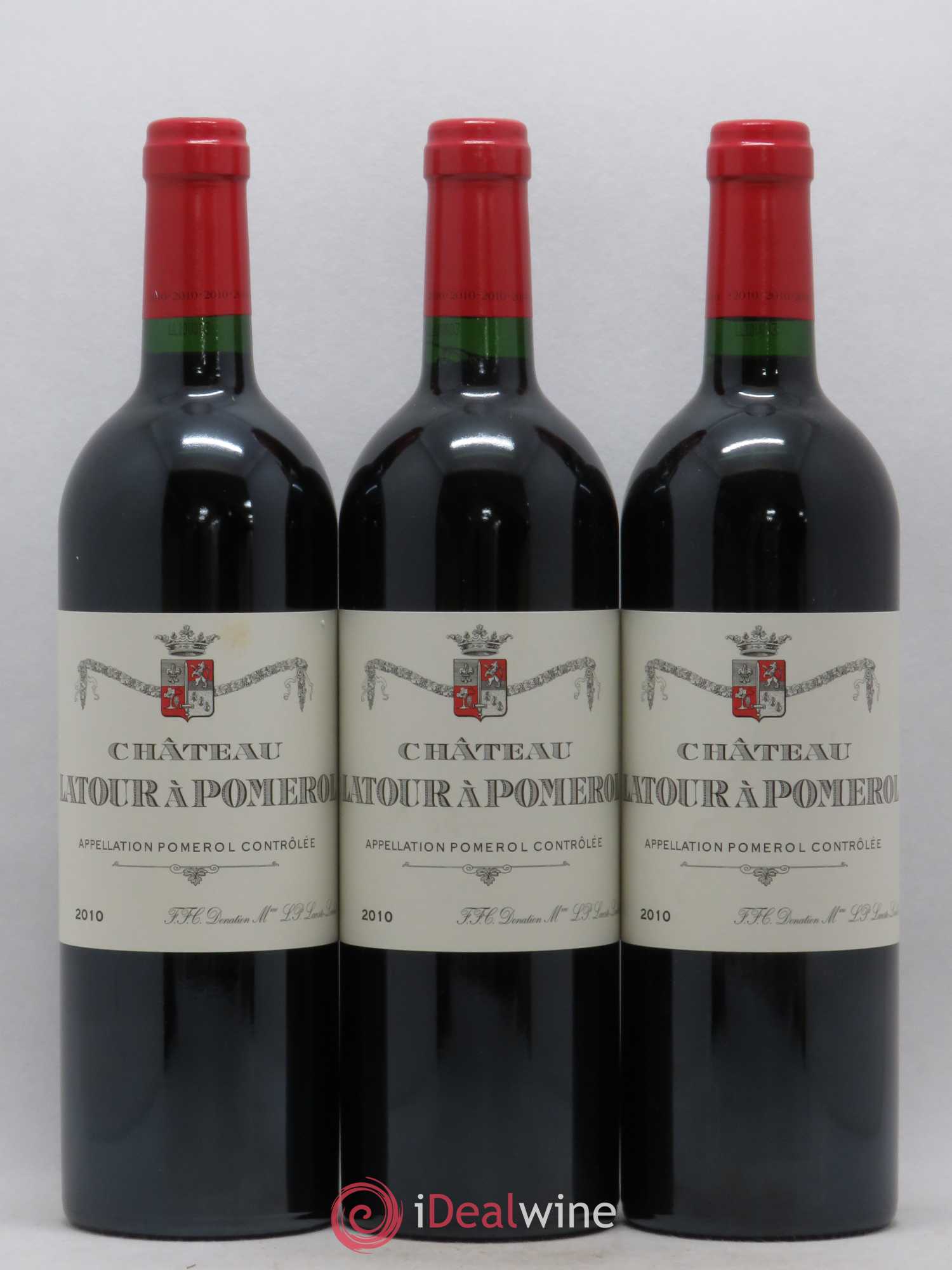 Château Latour à Pomerol 2010 - Lot de 3 bouteilles - 0