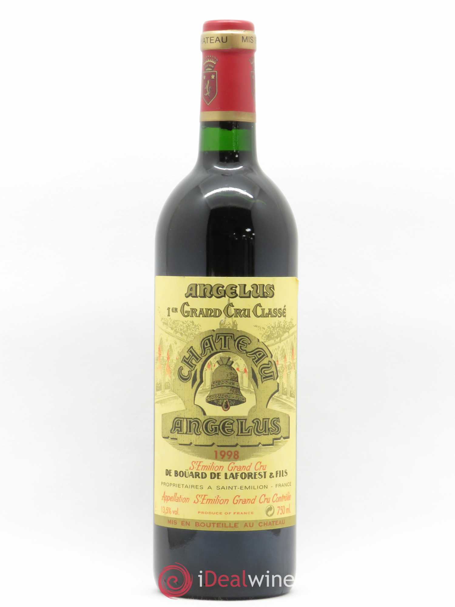 Château Angélus 1er Grand Cru Classé A 1998 - Lot de 1 bouteille - 0