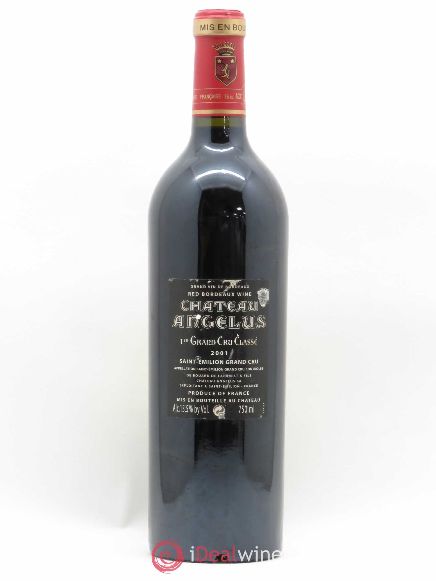 Château Angélus 1er Grand Cru Classé A 2001 - Lot de 1 bouteille - 1