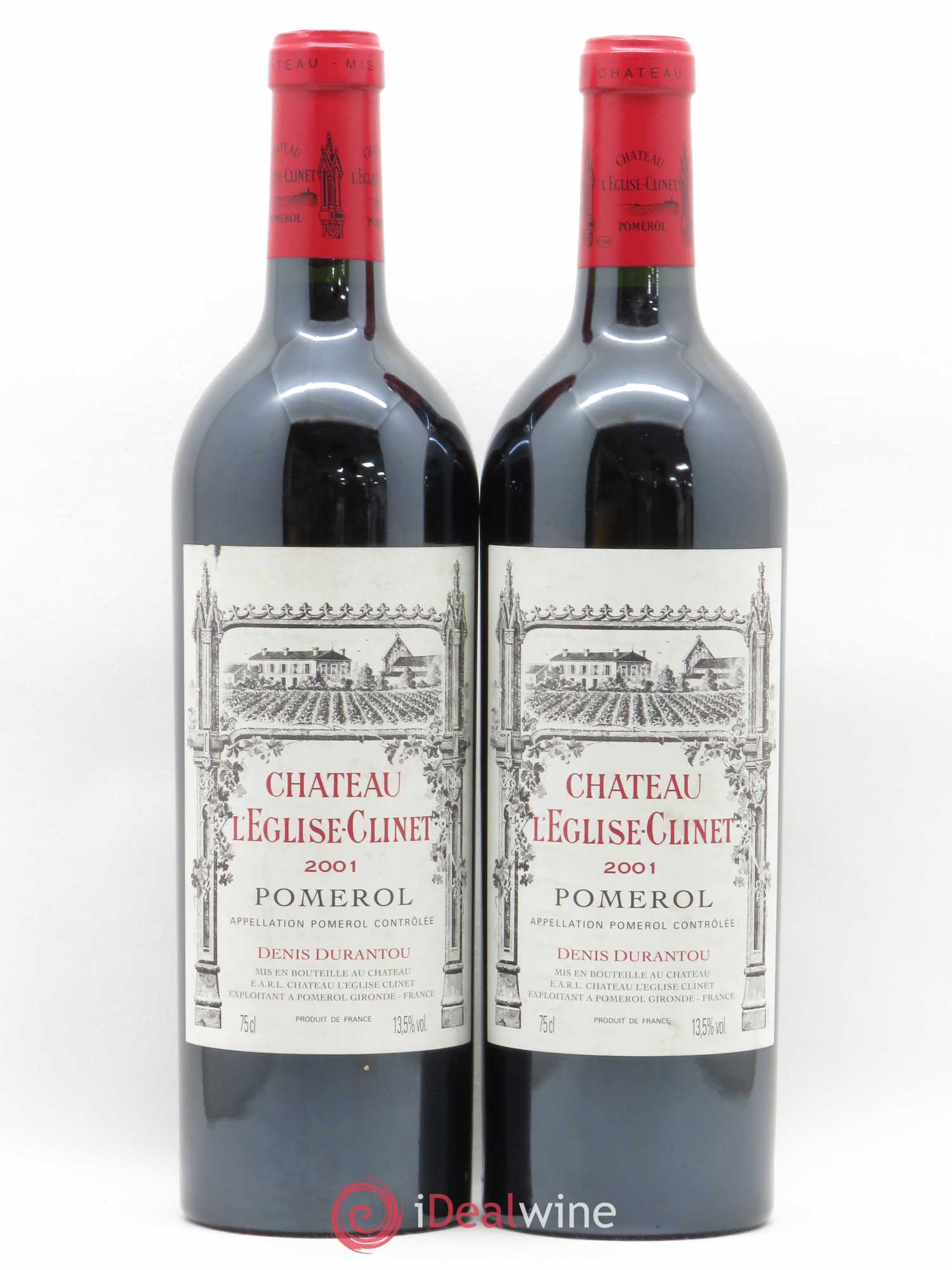 Château l' Église Clinet 2001 - Lot de 2 bouteilles - 0
